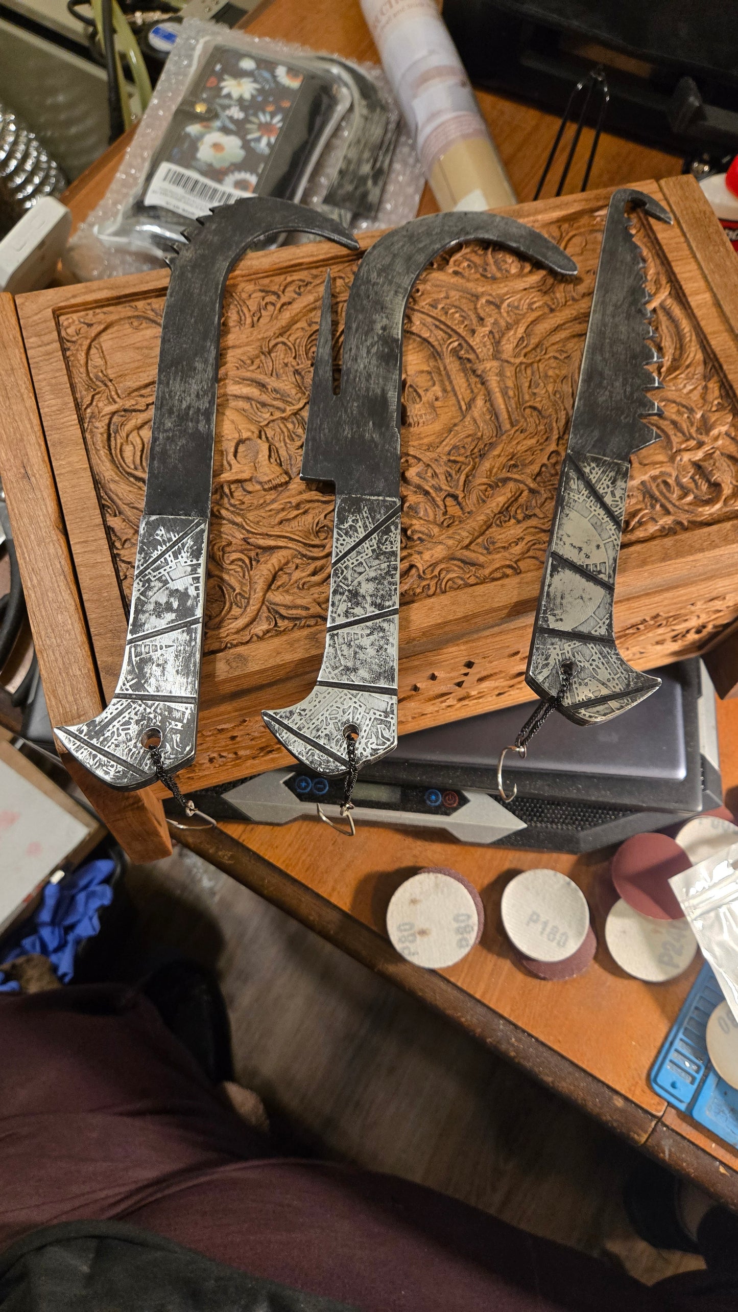 Hellraiser Cenobite Weapon Set – Handmade Movie Inspired – Limited Custom Set