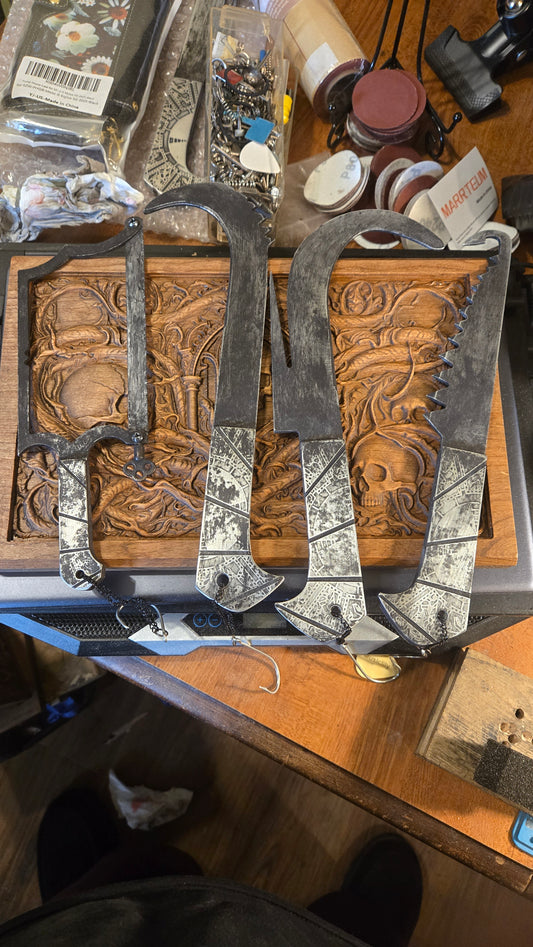 Hellraiser Cenobite Weapon Set – Handmade Movie Inspired – Limited Custom Set