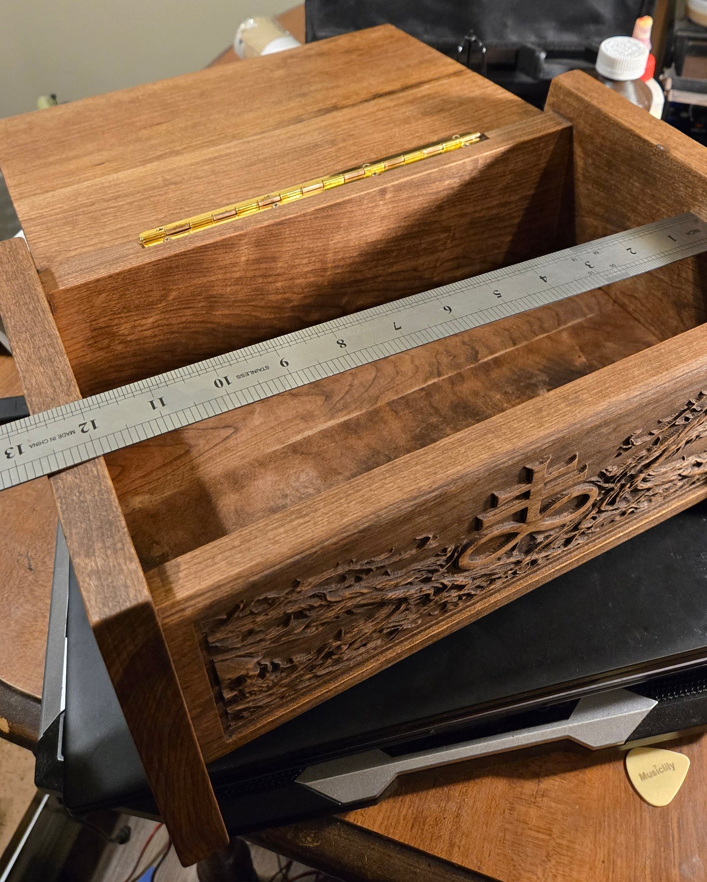 One of a Kind Haunted Relic Box – Carved Gothic Horror Artifact (Jewelry / Storage / Prop)