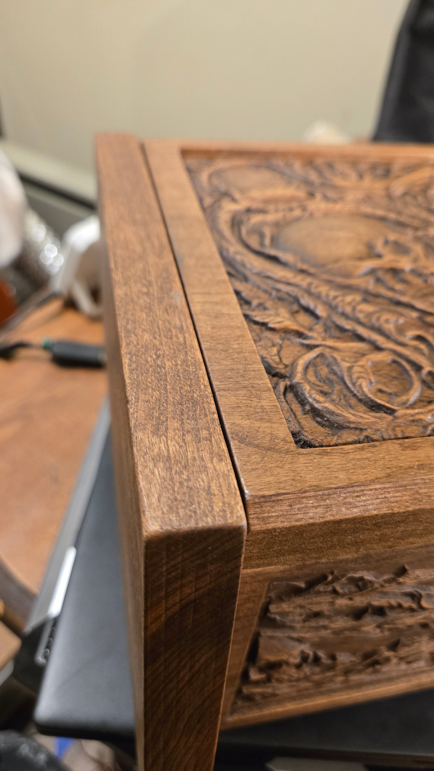 One of a Kind Haunted Relic Box – Carved Gothic Horror Artifact (Jewelry / Storage / Prop)