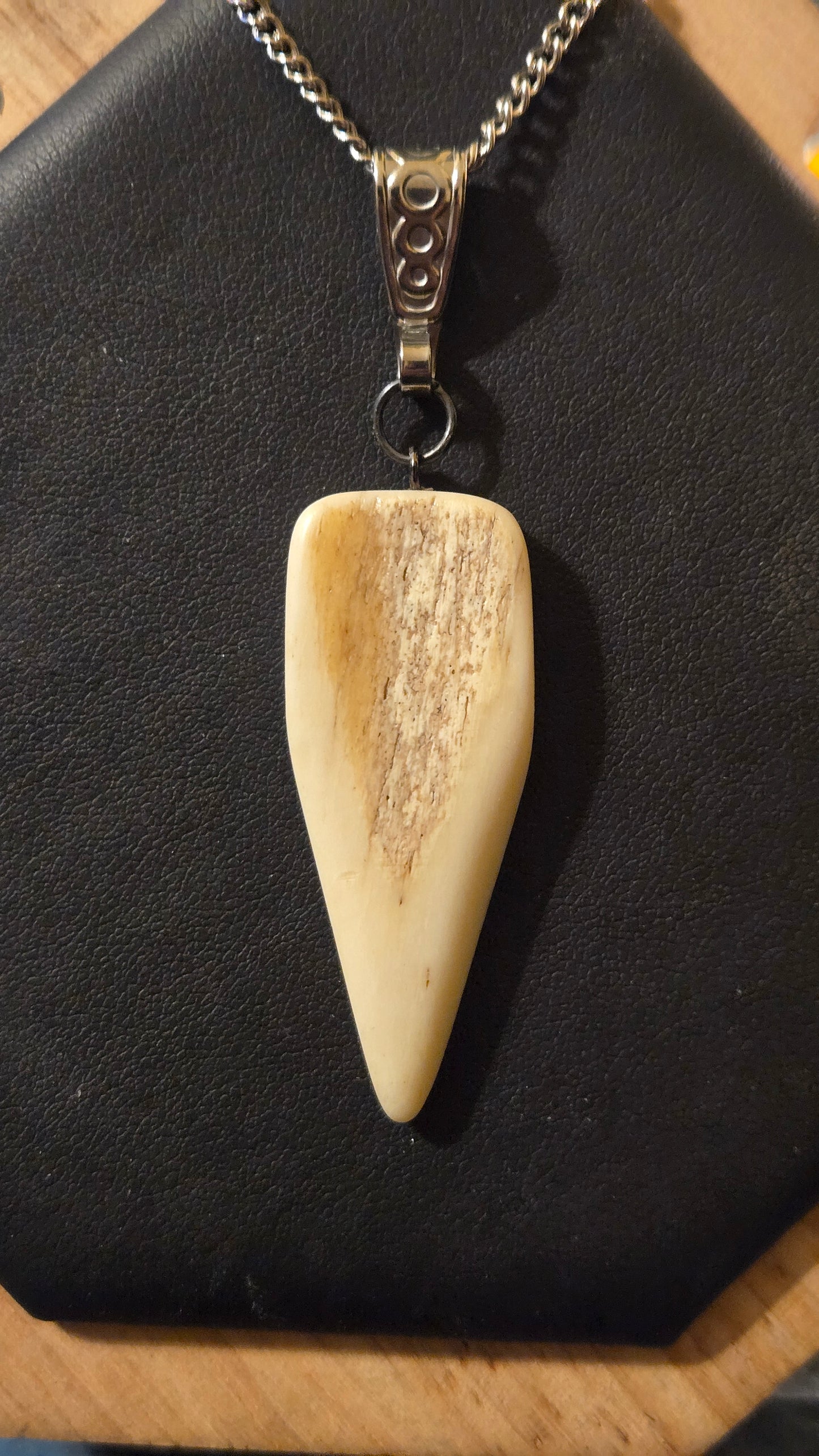 “The Fang” – Hand Carved Human Bone Pendant