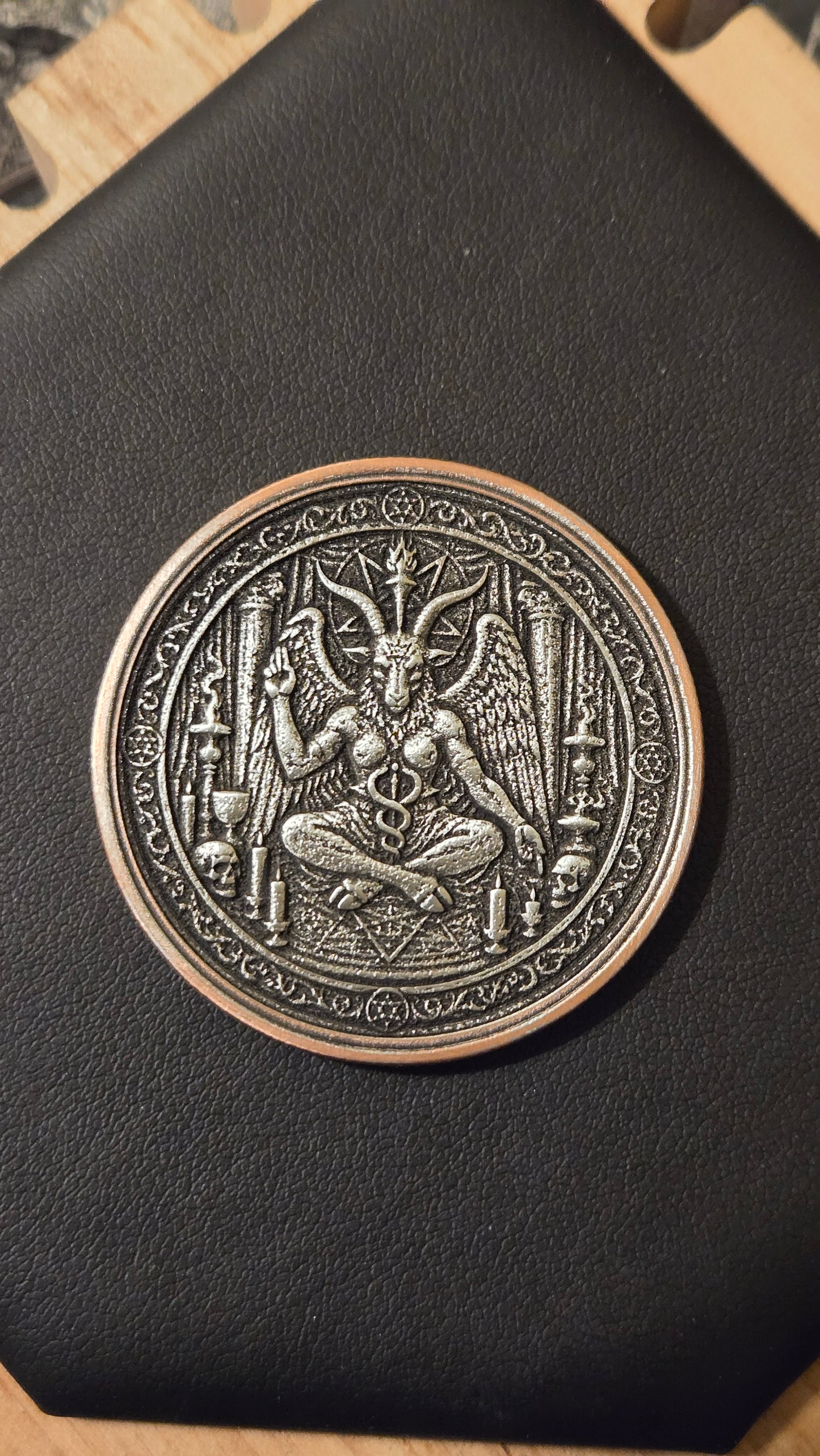 Custom Satanic Themed 40mm Coin