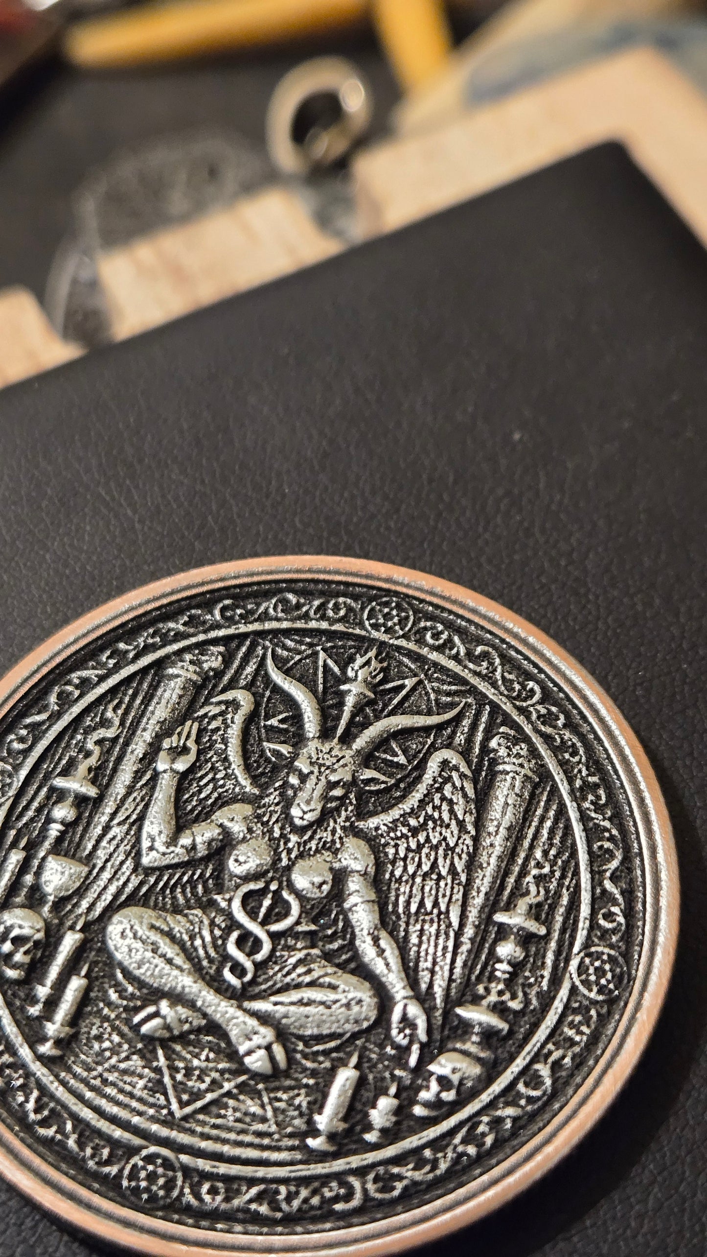 Custom Satanic Themed 40mm Coin