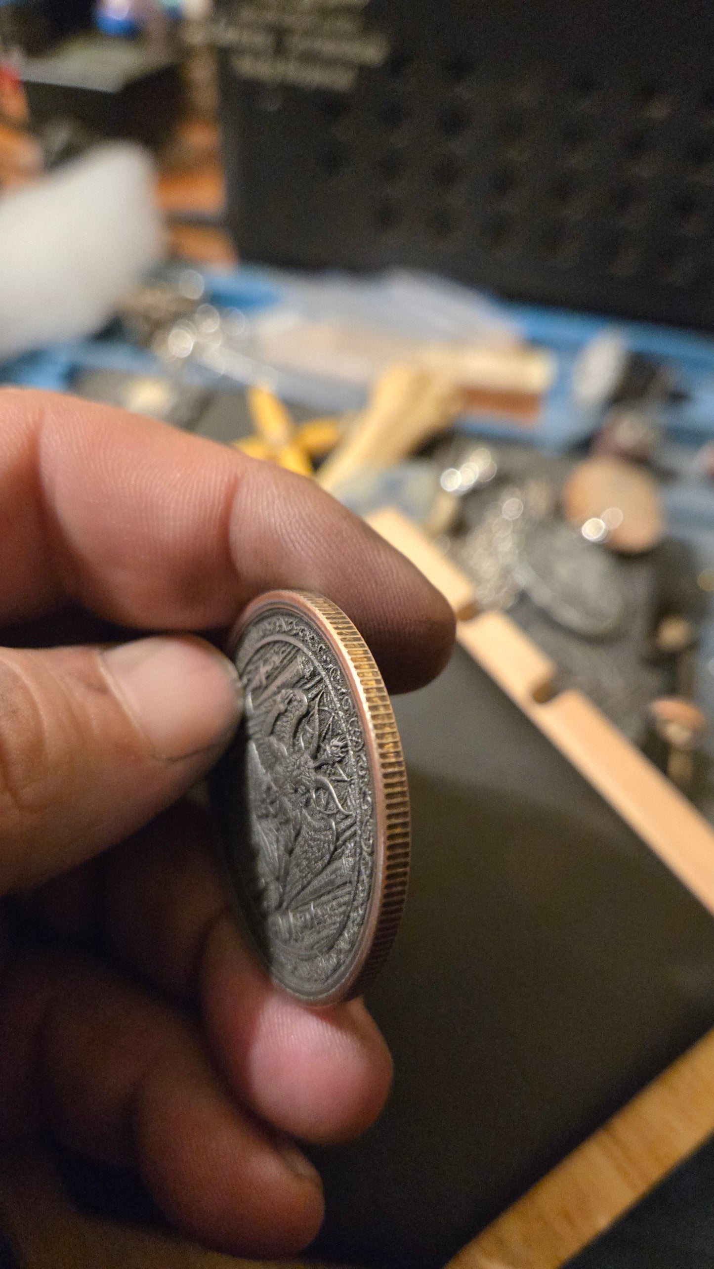 Custom Satanic Themed 40mm Coin