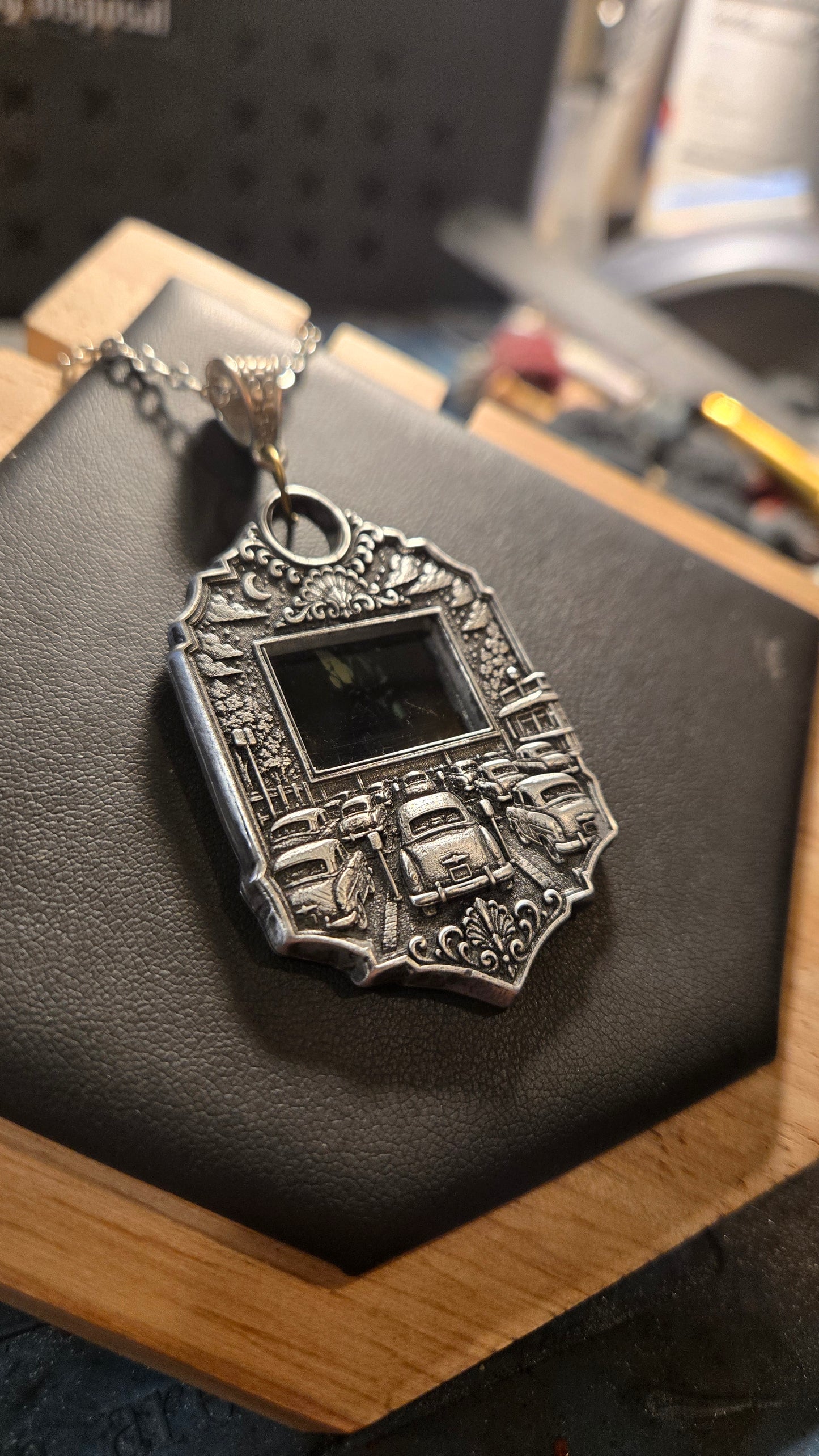 Custom Drive-In Theater Pendant – Real Halloween II 35mm Film Cell