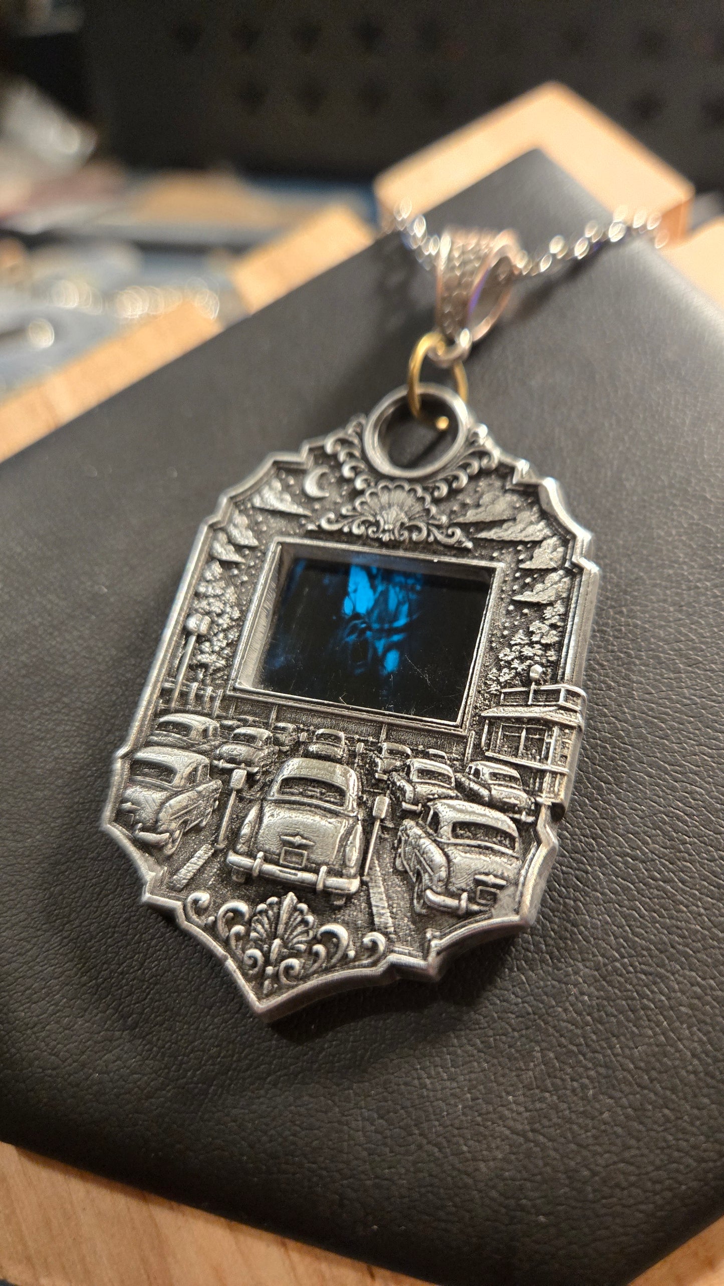 Custom Drive-In Theater Pendant – Real Halloween II 35mm Film Cell