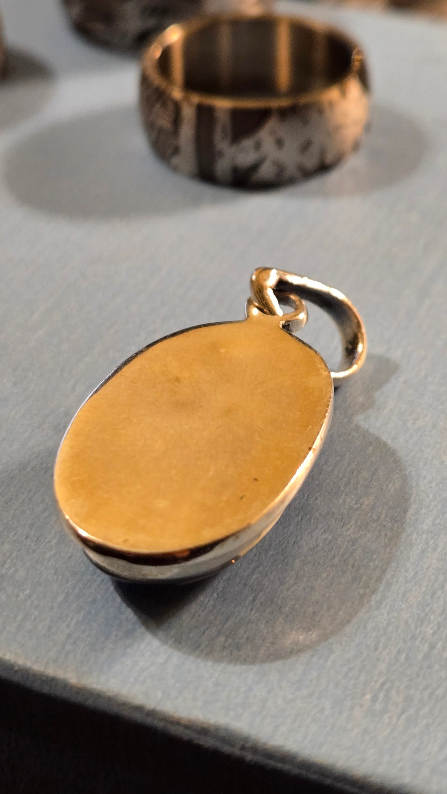 Black Opal Triplet Pendant – Sterling Silver