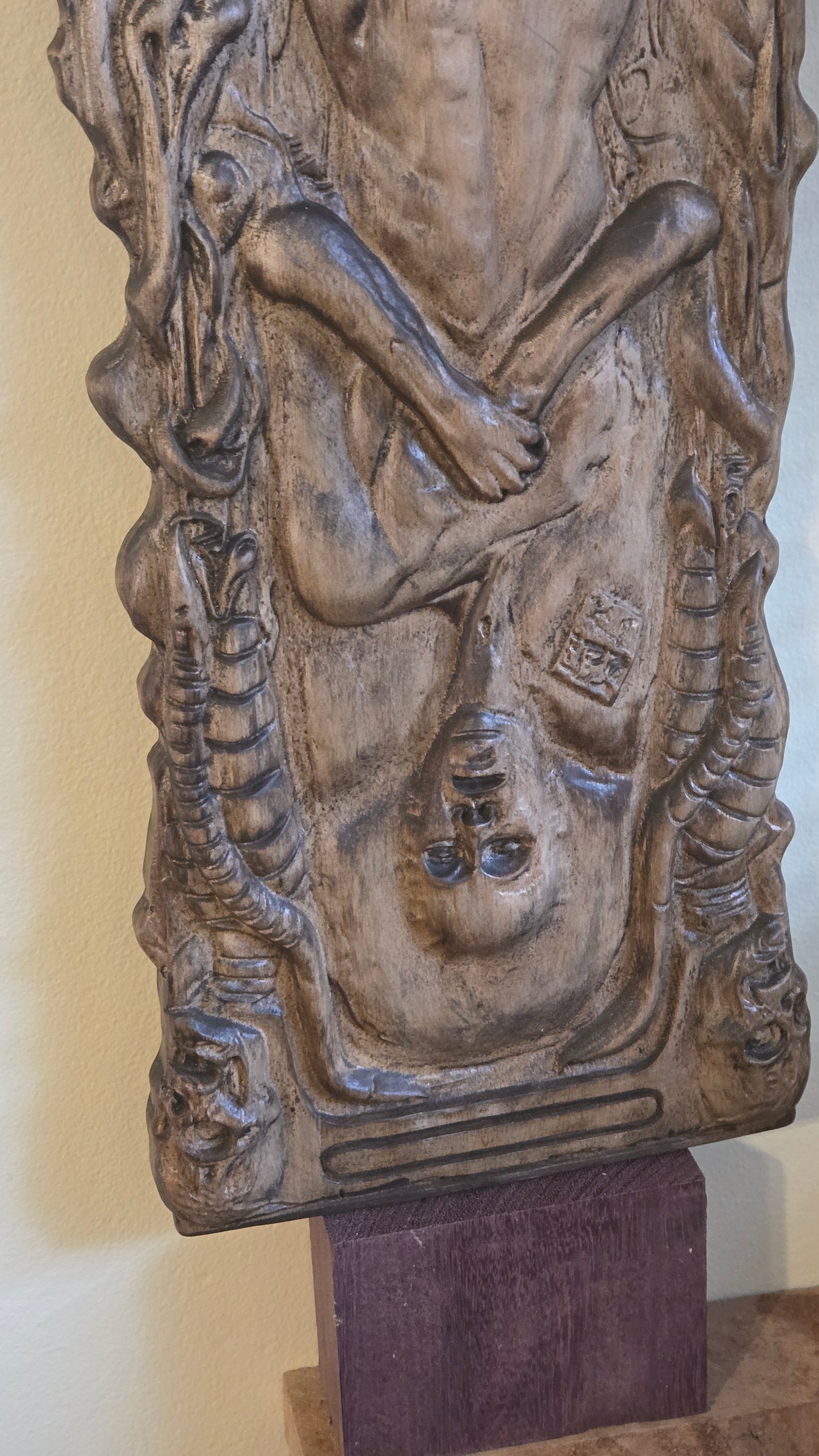 Pillar of Souls Inspired Horror Wall Relief — Reclaimed Barn Wood — Signed One-of-One
