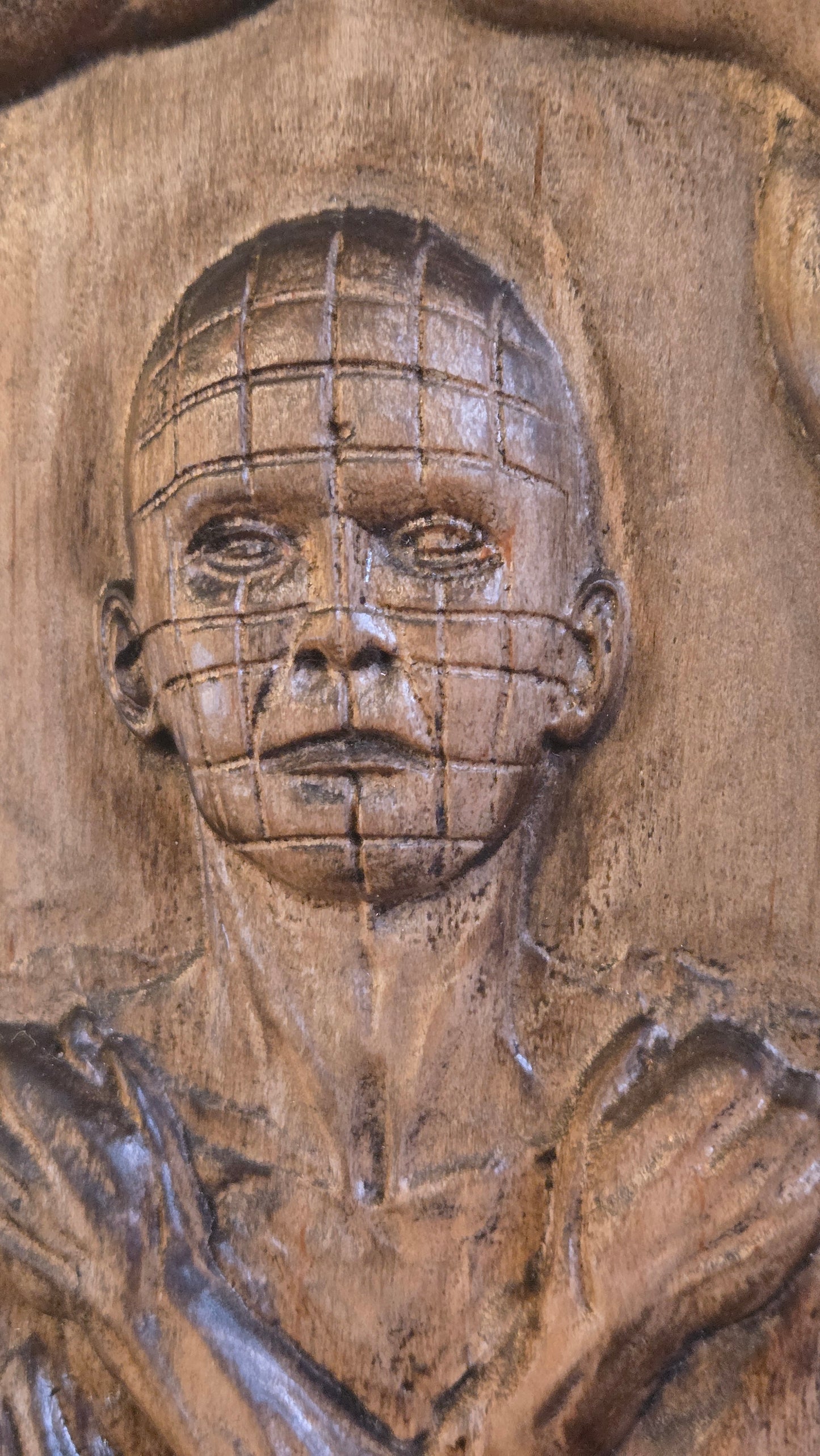 Pillar of Souls Inspired Horror Wall Relief — Reclaimed Barn Wood — Signed One-of-One
