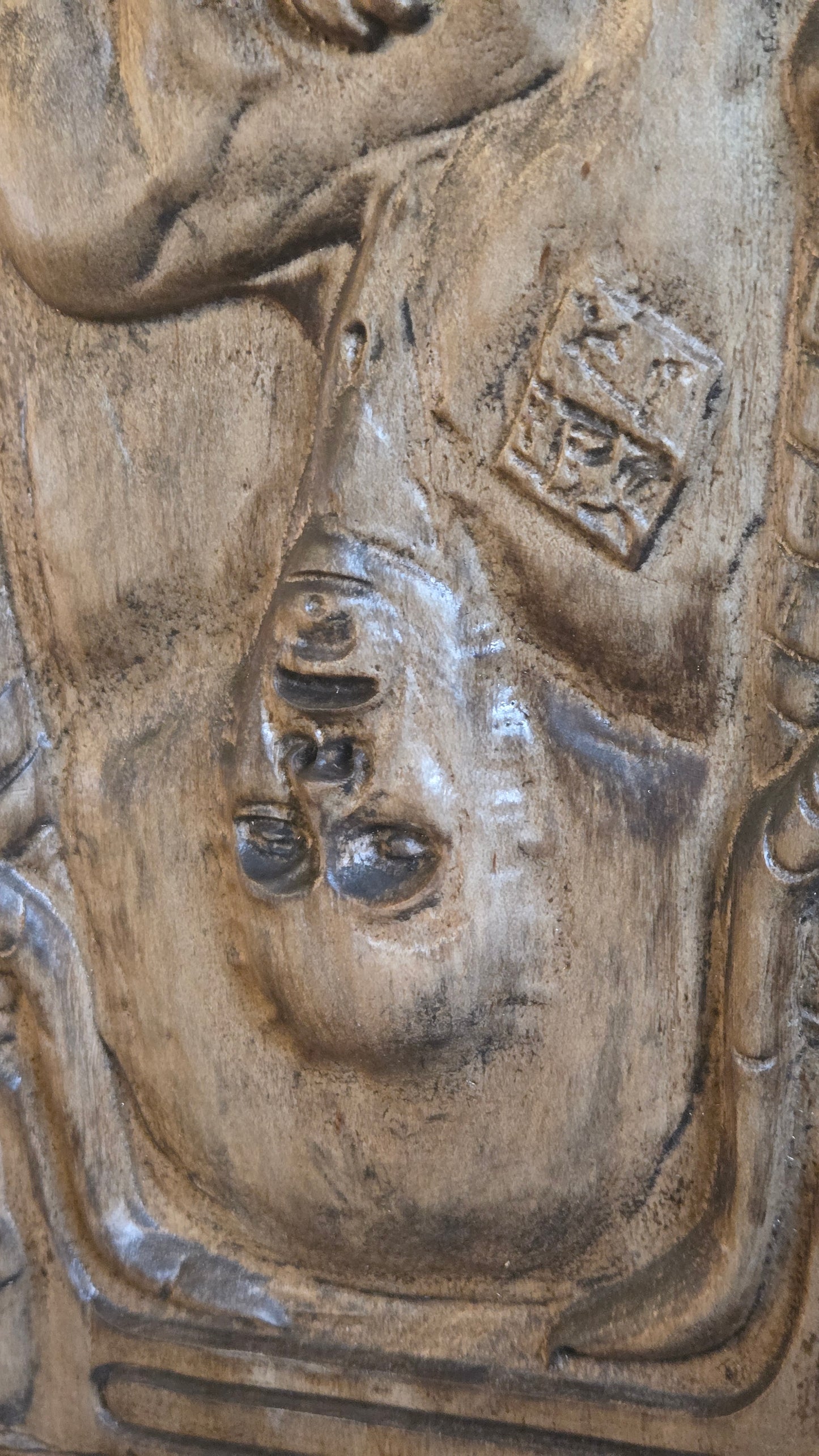 Pillar of Souls Inspired Horror Wall Relief — Reclaimed Barn Wood — Signed One-of-One