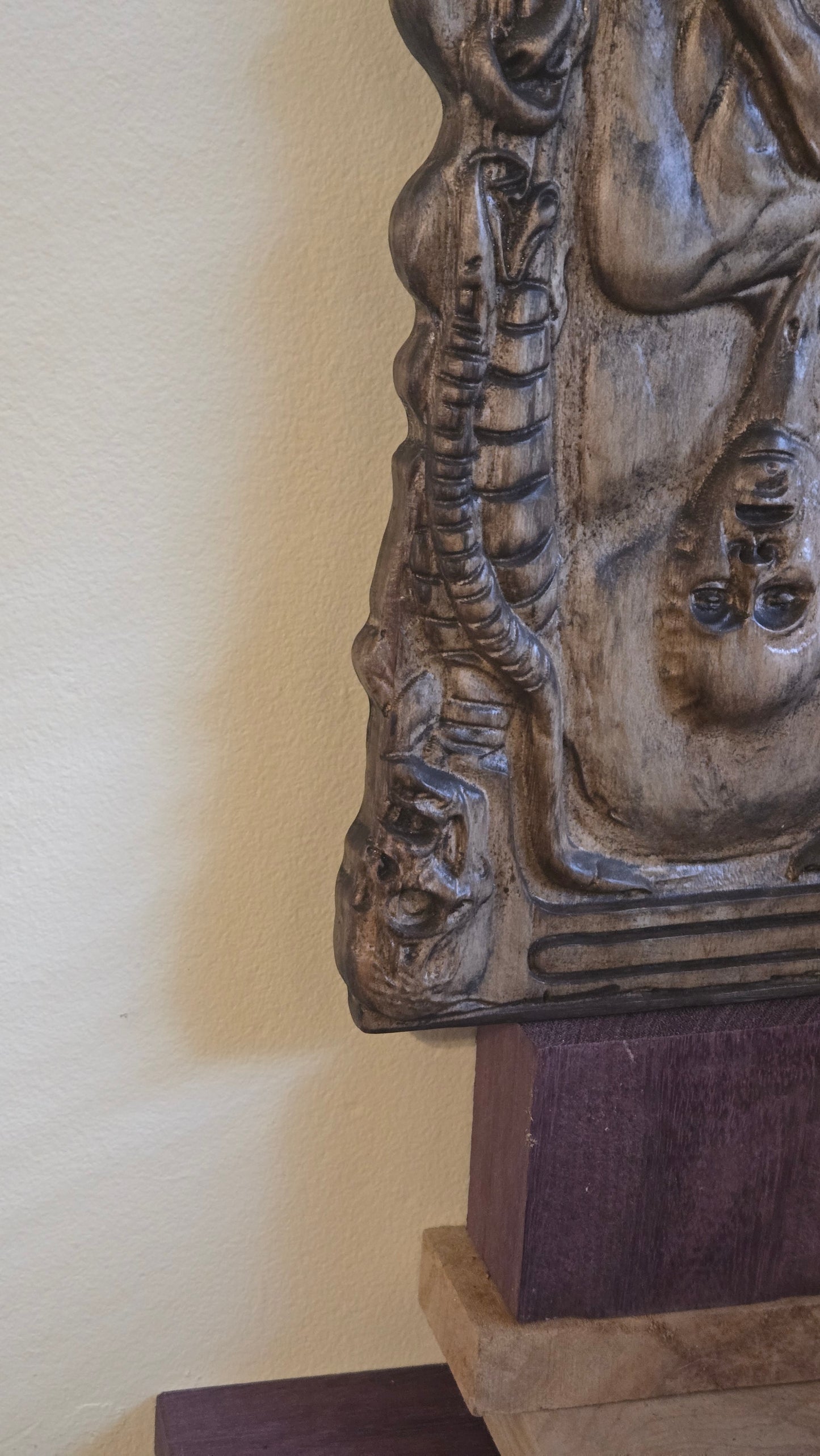Pillar of Souls Inspired Horror Wall Relief — Reclaimed Barn Wood — Signed One-of-One