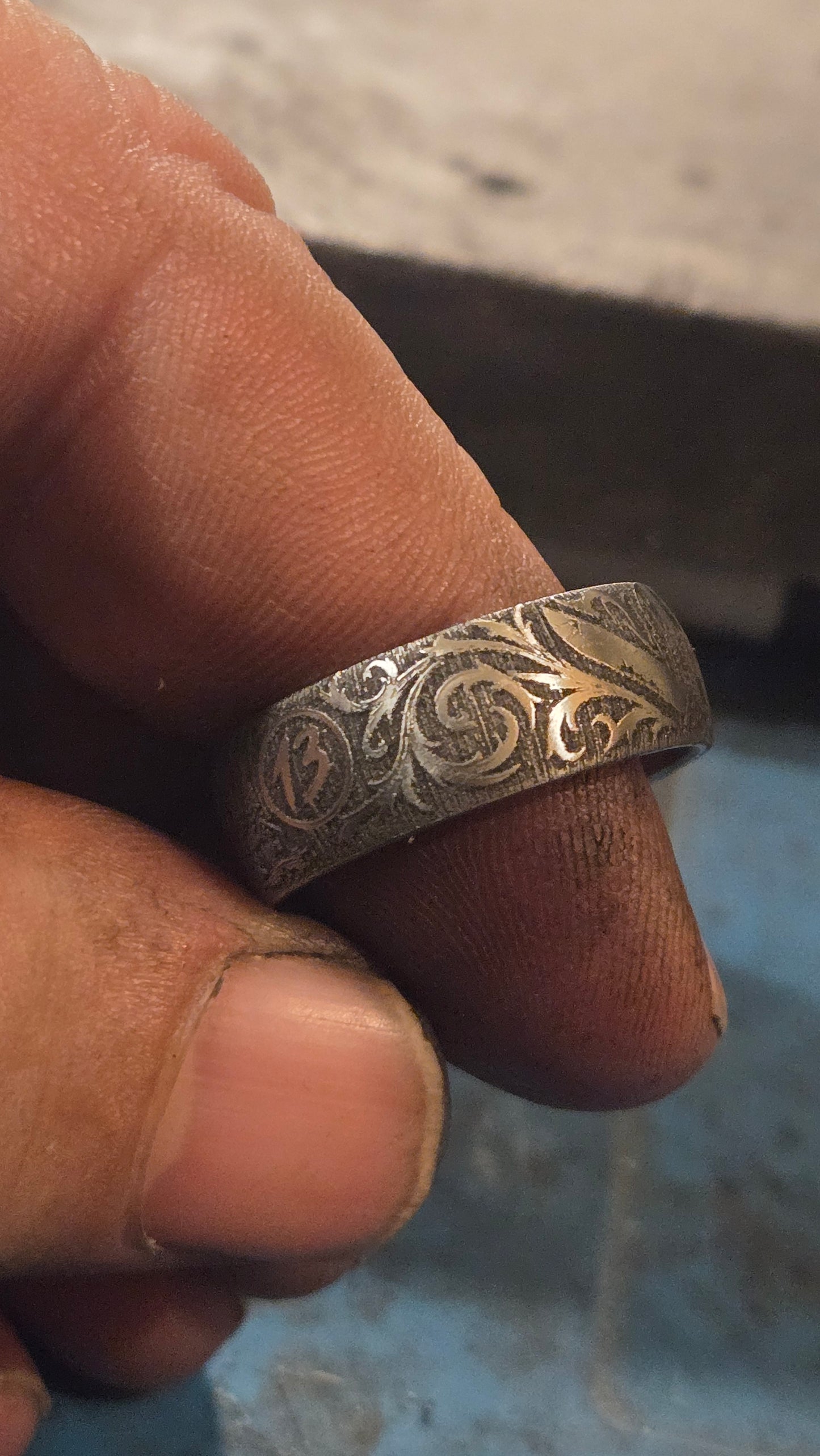 Jason Inspired Horror Ring – Handmade 316L Stainless Steel Ring Pre-order for next weeks batch