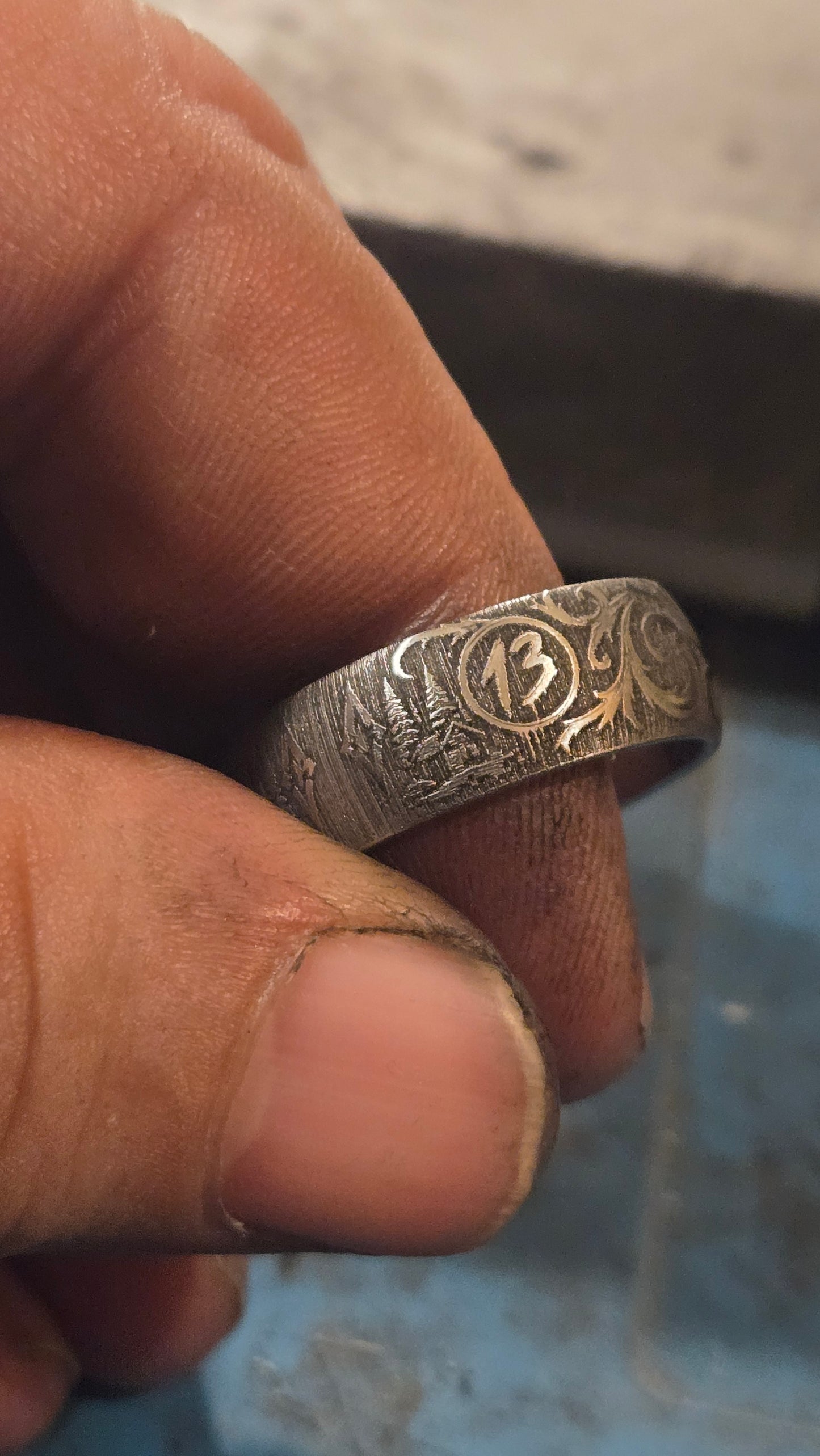 Jason Inspired Horror Ring – Handmade 316L Stainless Steel Ring Pre-order for next weeks batch