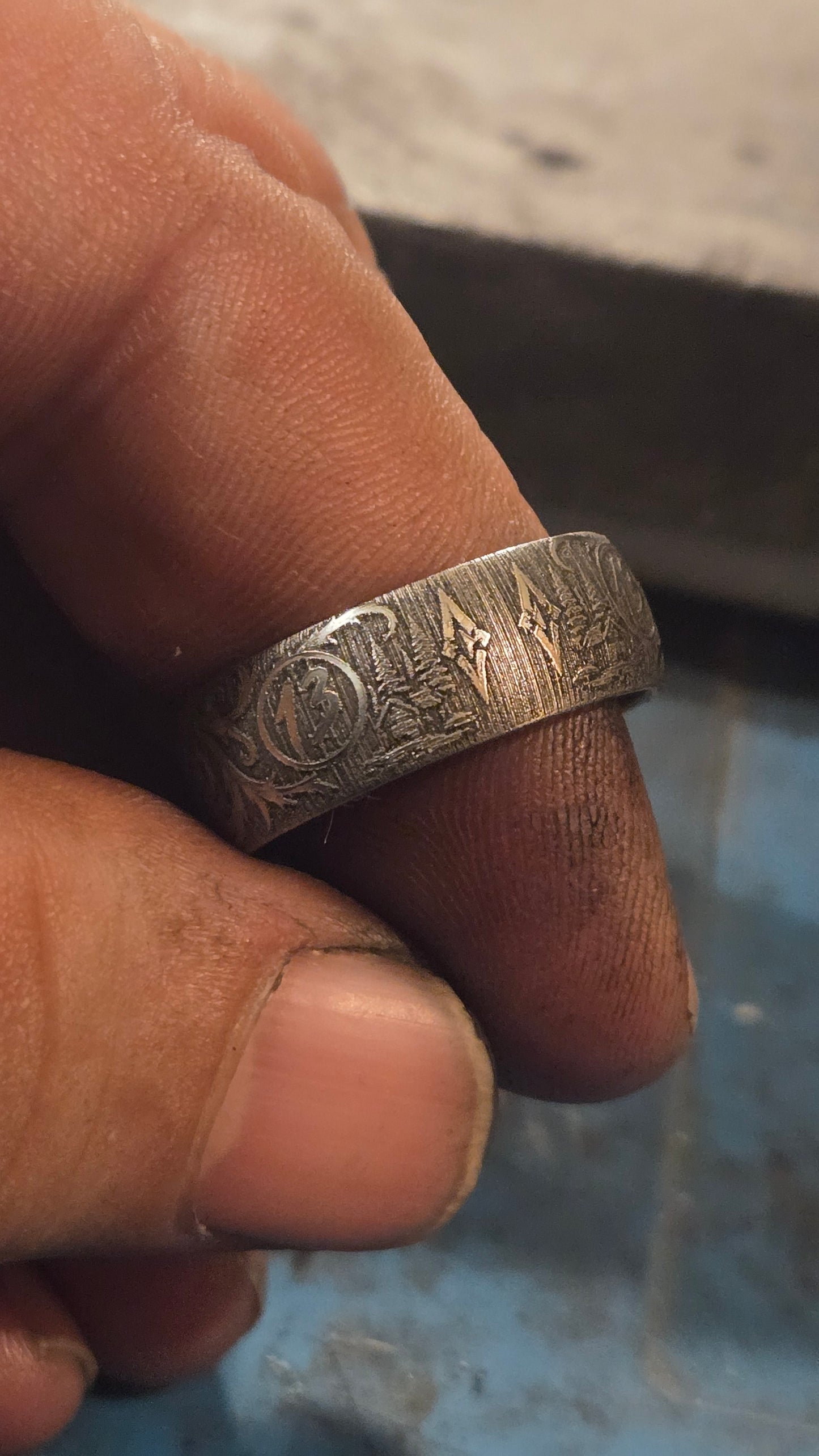 Jason Inspired Horror Ring – Handmade 316L Stainless Steel Ring Pre-order for next weeks batch