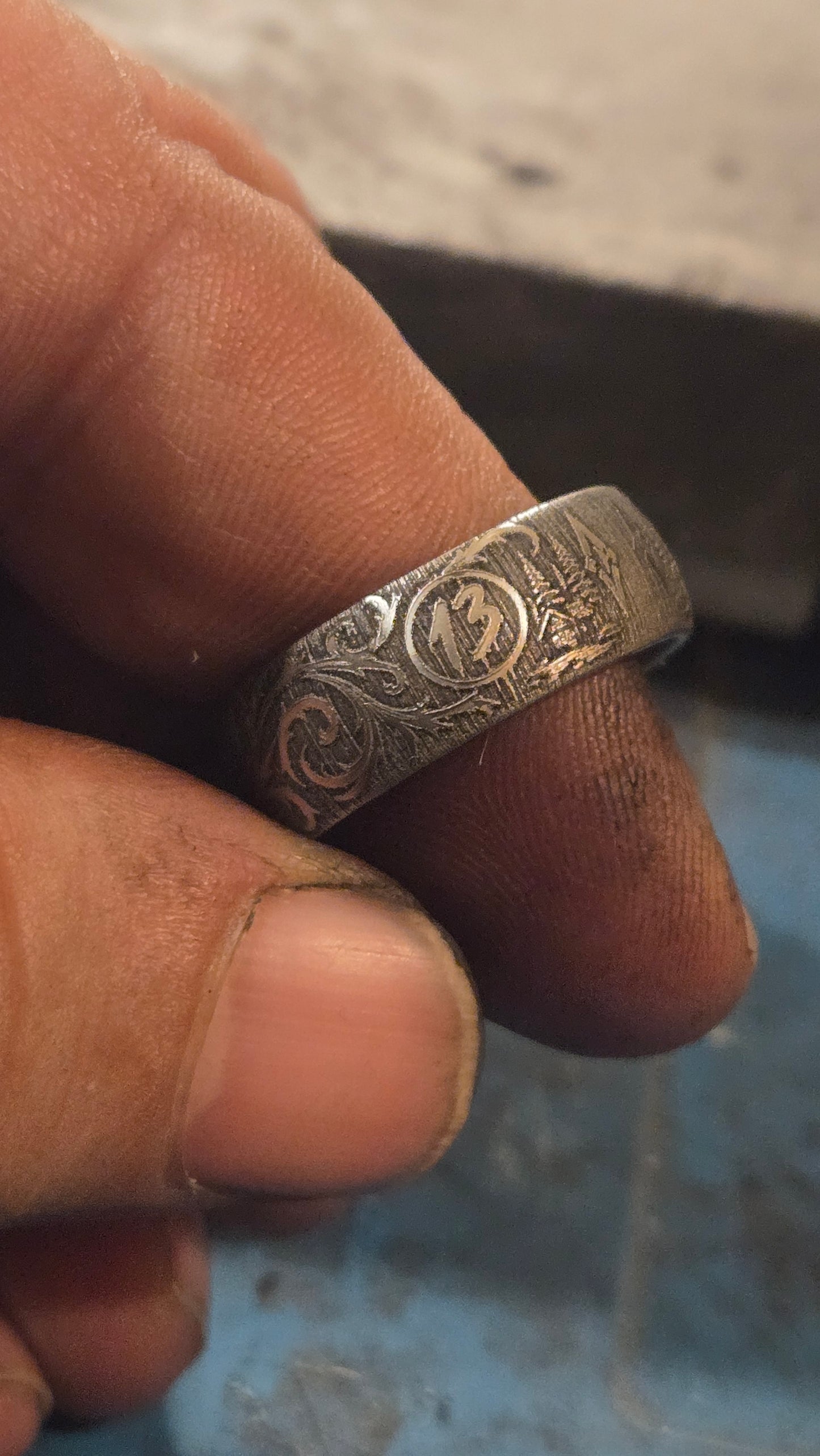 Jason Inspired Horror Ring – Handmade 316L Stainless Steel Ring Pre-order for next weeks batch