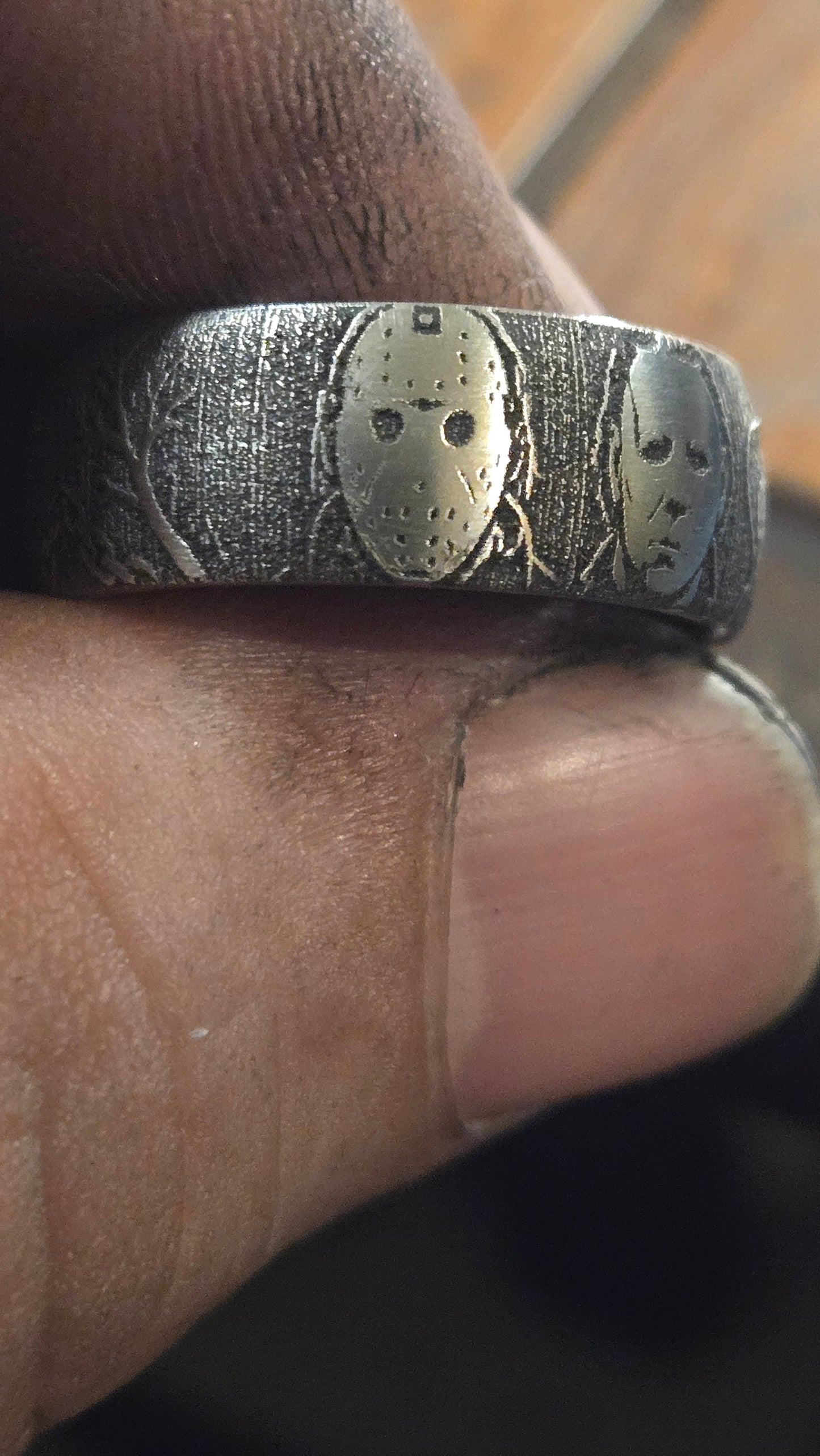 Horror Movie Slashers Ring – Handmade 316L Stainless Steel Ring Pre-order for next weeks batch