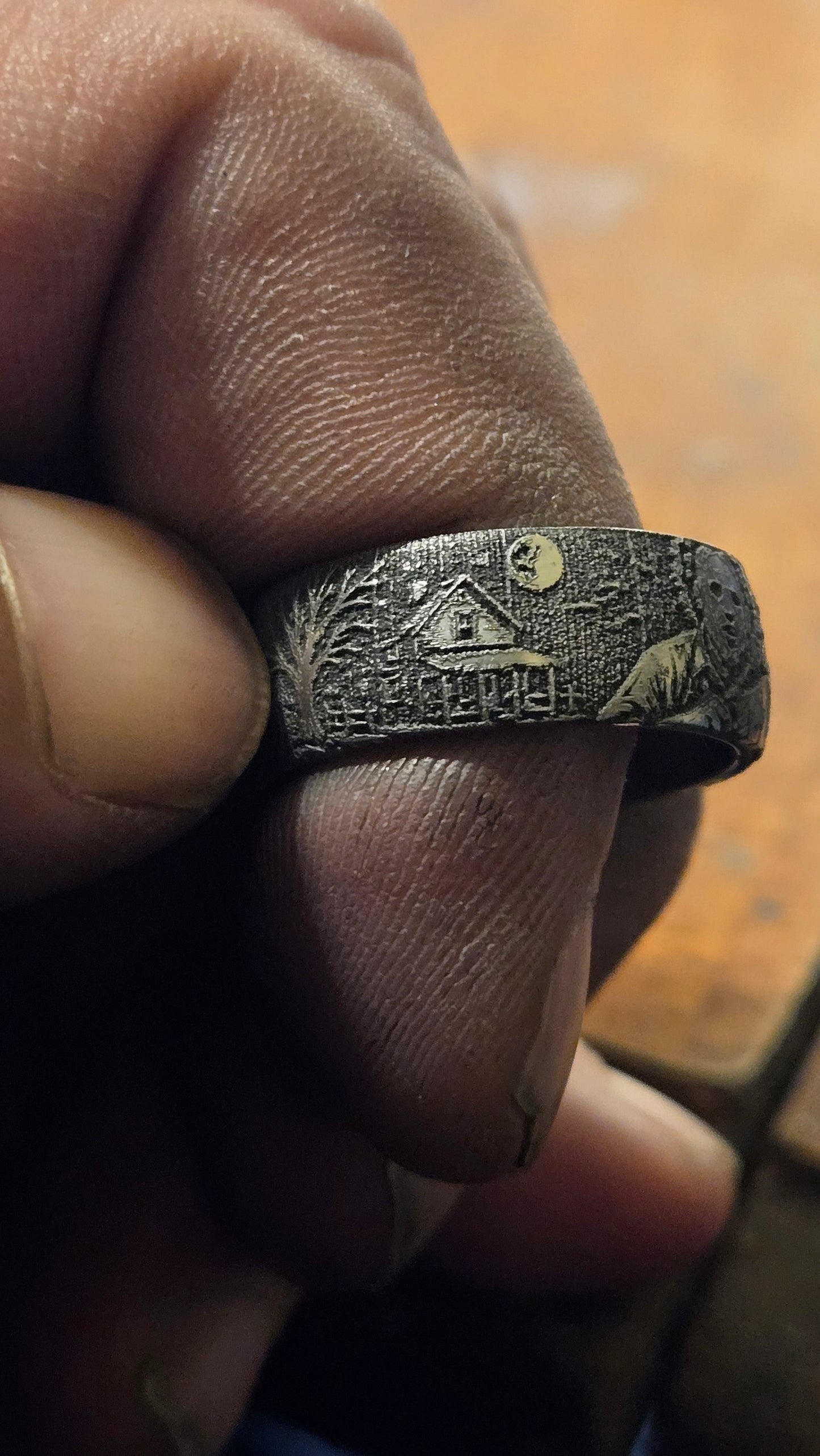 Leatherface “The Saw Is Family” Horror Ring – Handmade 316L Stainless Steel Ring Pre-order for next weeks batch