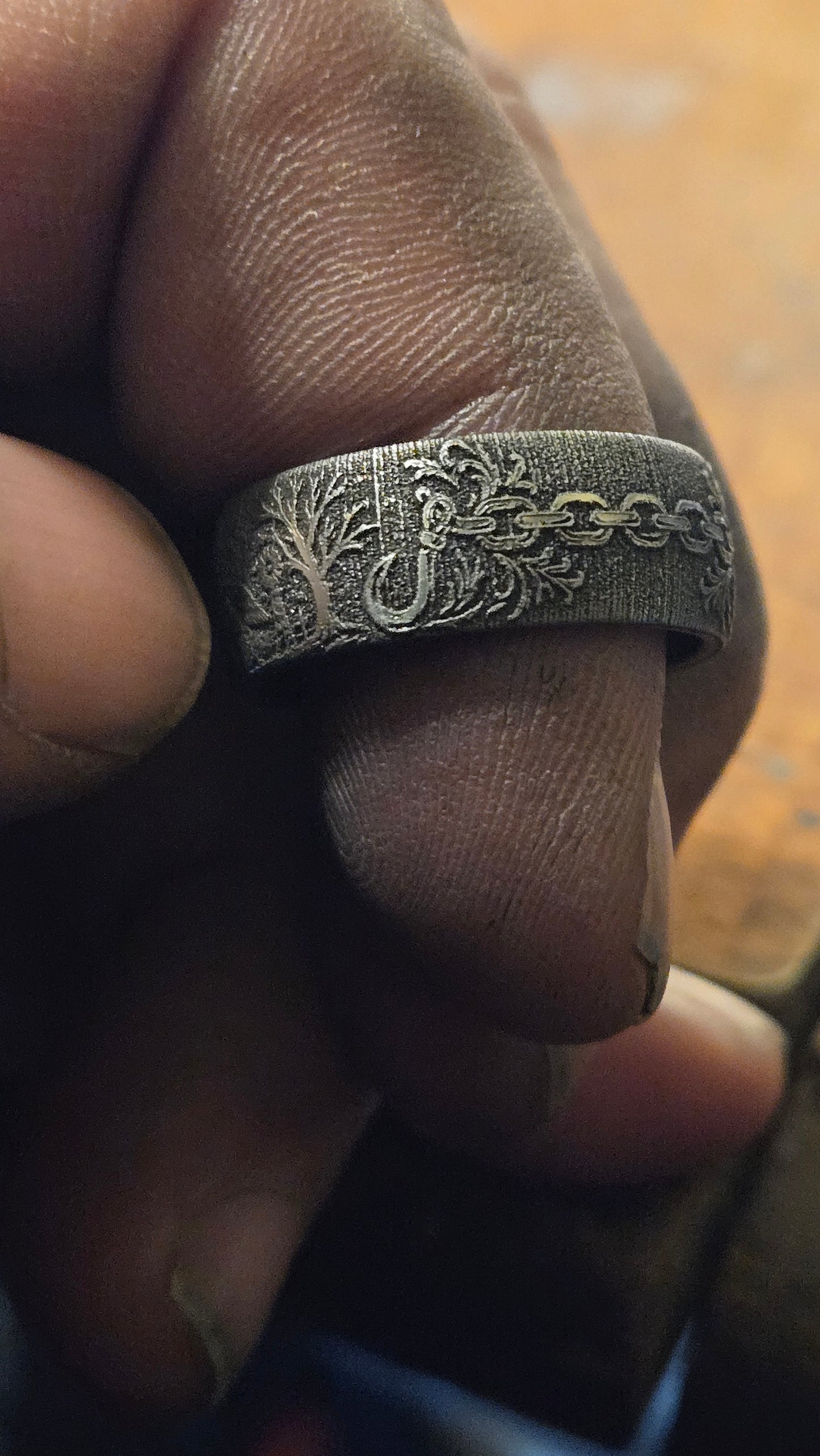 Leatherface “The Saw Is Family” Horror Ring – Handmade 316L Stainless Steel Ring Pre-order for next weeks batch
