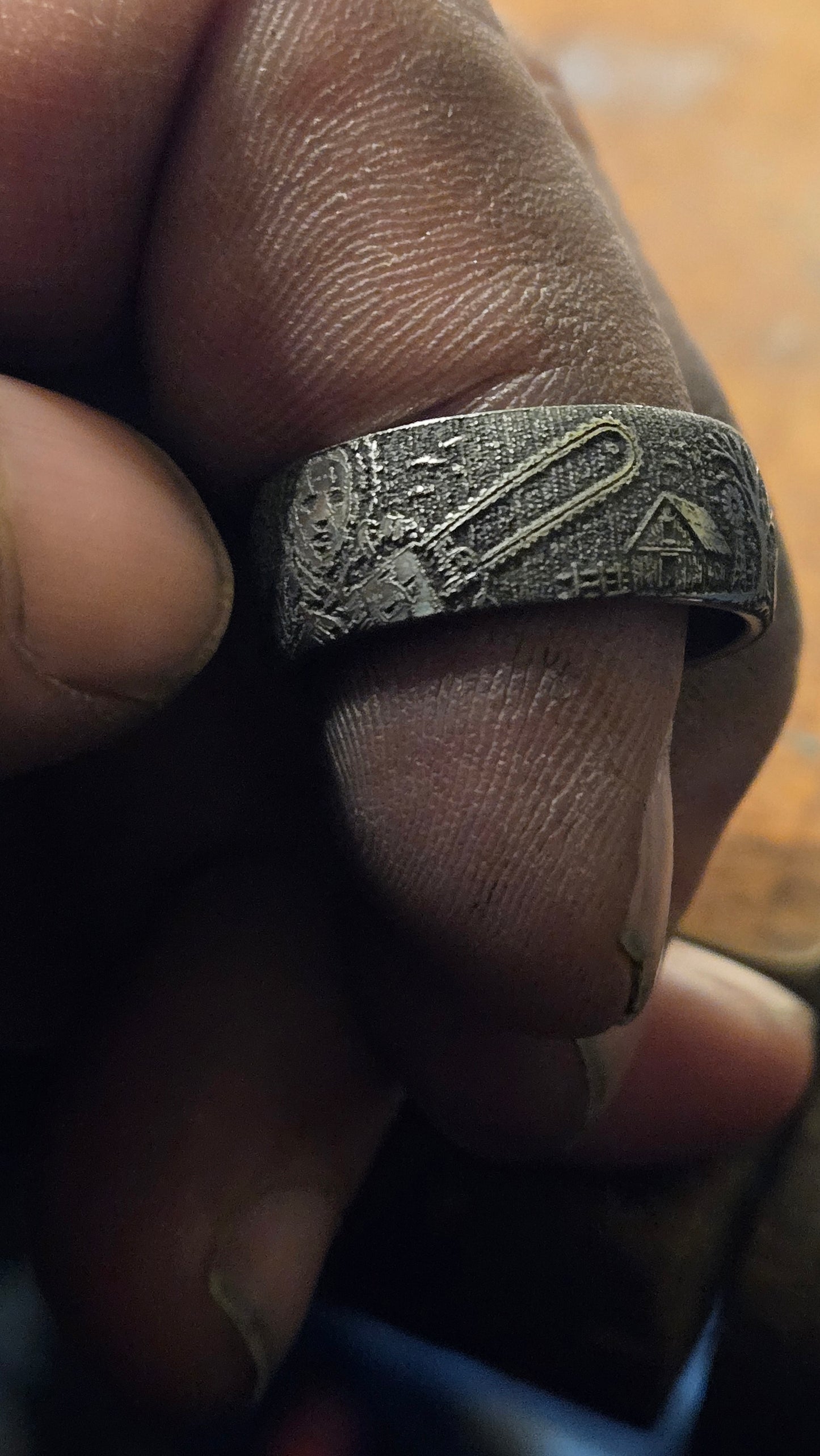 Leatherface “The Saw Is Family” Horror Ring – Handmade 316L Stainless Steel Ring Pre-order for next weeks batch