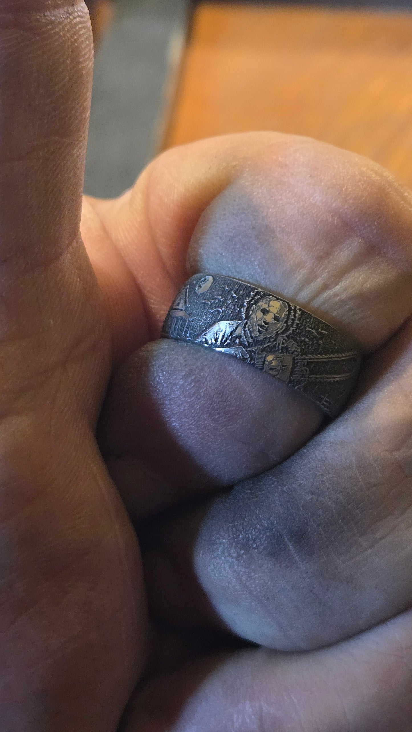 Leatherface “The Saw Is Family” Horror Ring – Handmade 316L Stainless Steel Ring Pre-order for next weeks batch