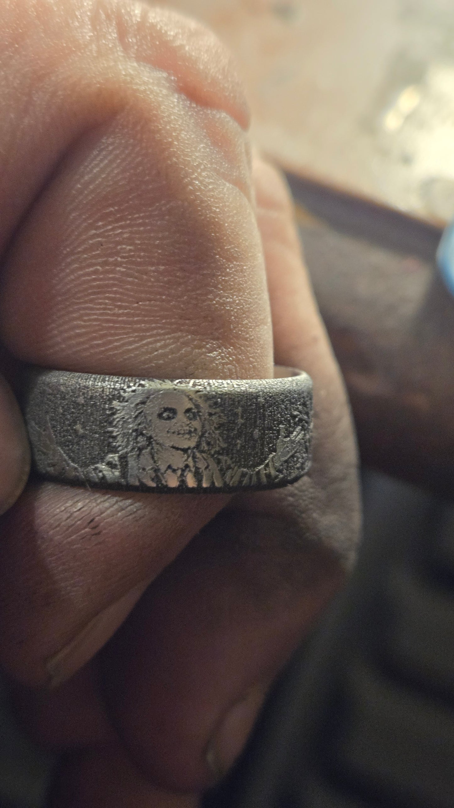 Beetlejuice “Neitherworld” Horror Ring – Handmade 316L Stainless Steel Ring Pre-order for next weeks batch