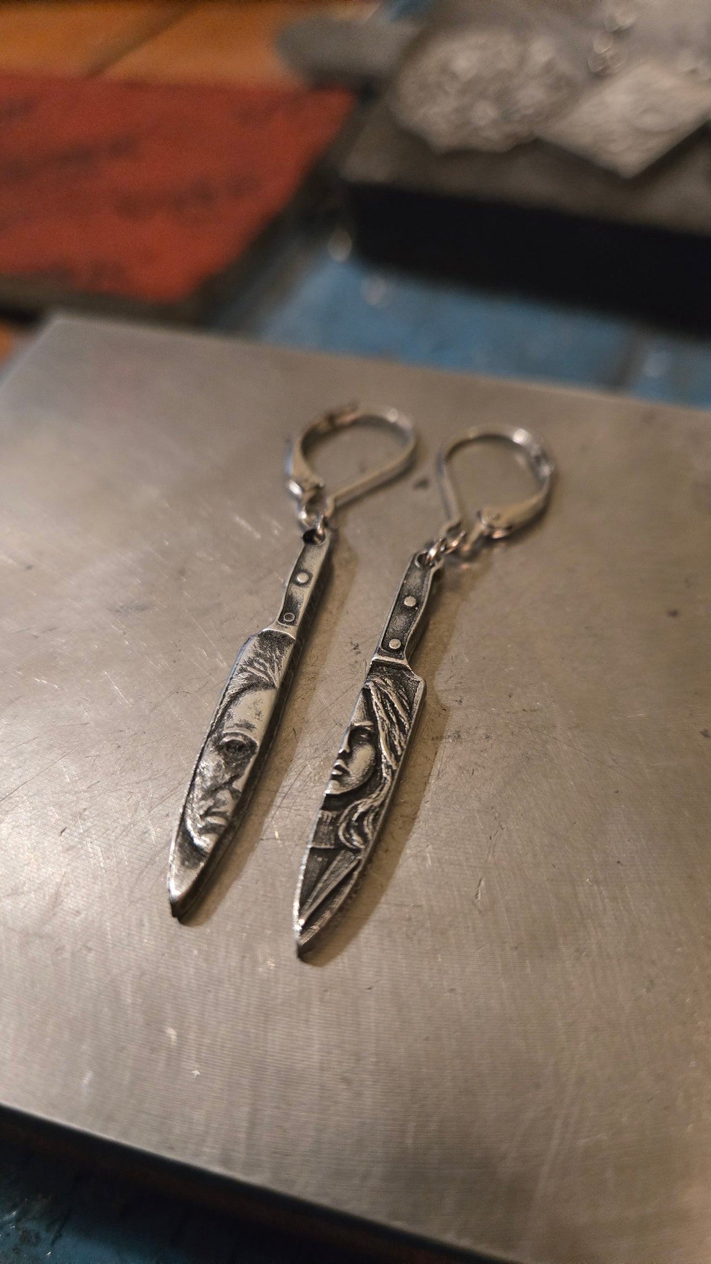 Michael Myers & Laurie Strode Butcher Knife Earrings –  Pre-Order for next weeks batch