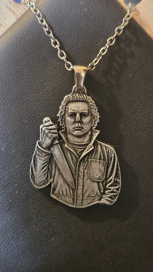 Handmade Michael Myers Horror Pendant