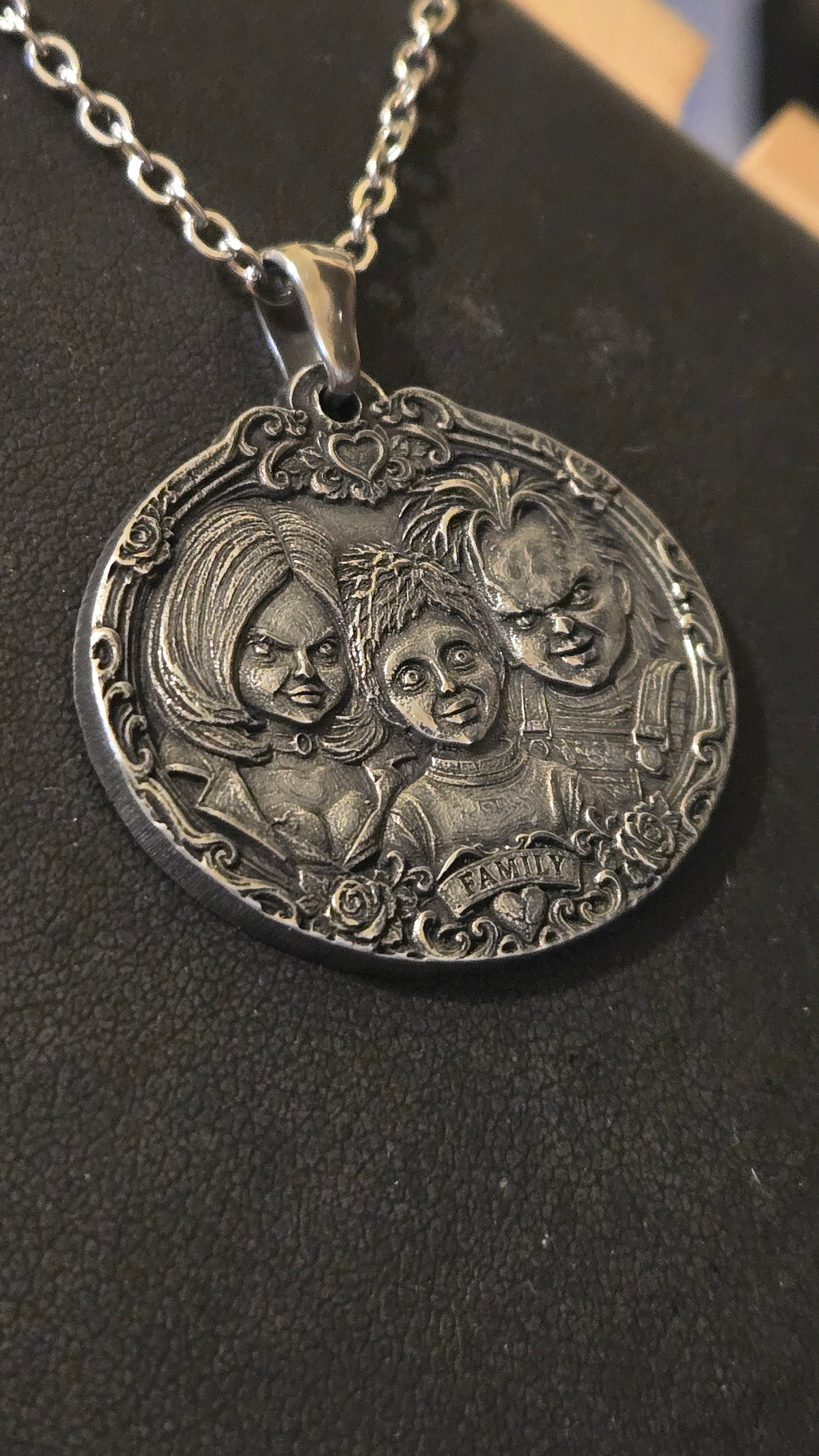 Chucky Family Pendant – Tiffany, Glen & Chucky Inspired Horror Necklace