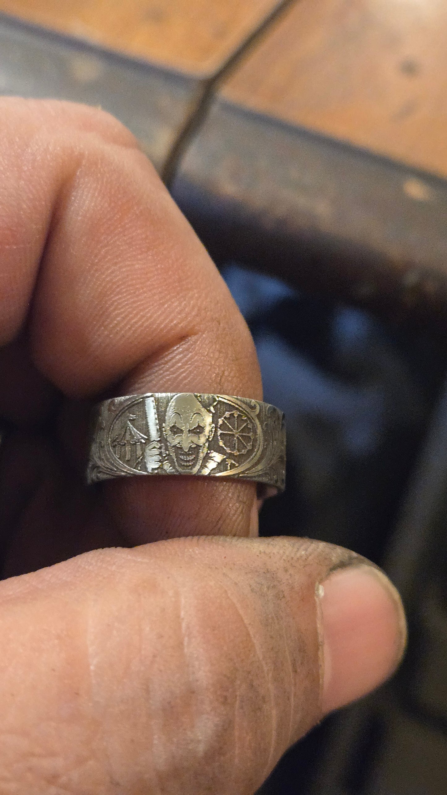 Terrifier Art the Clown Flat Ring