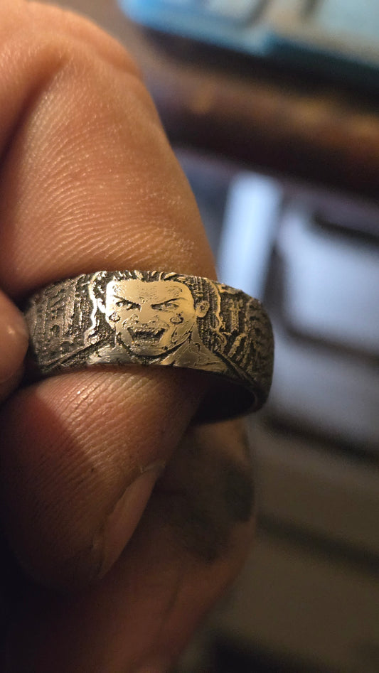 Handmade Nightbreed Inspired Horror Ring