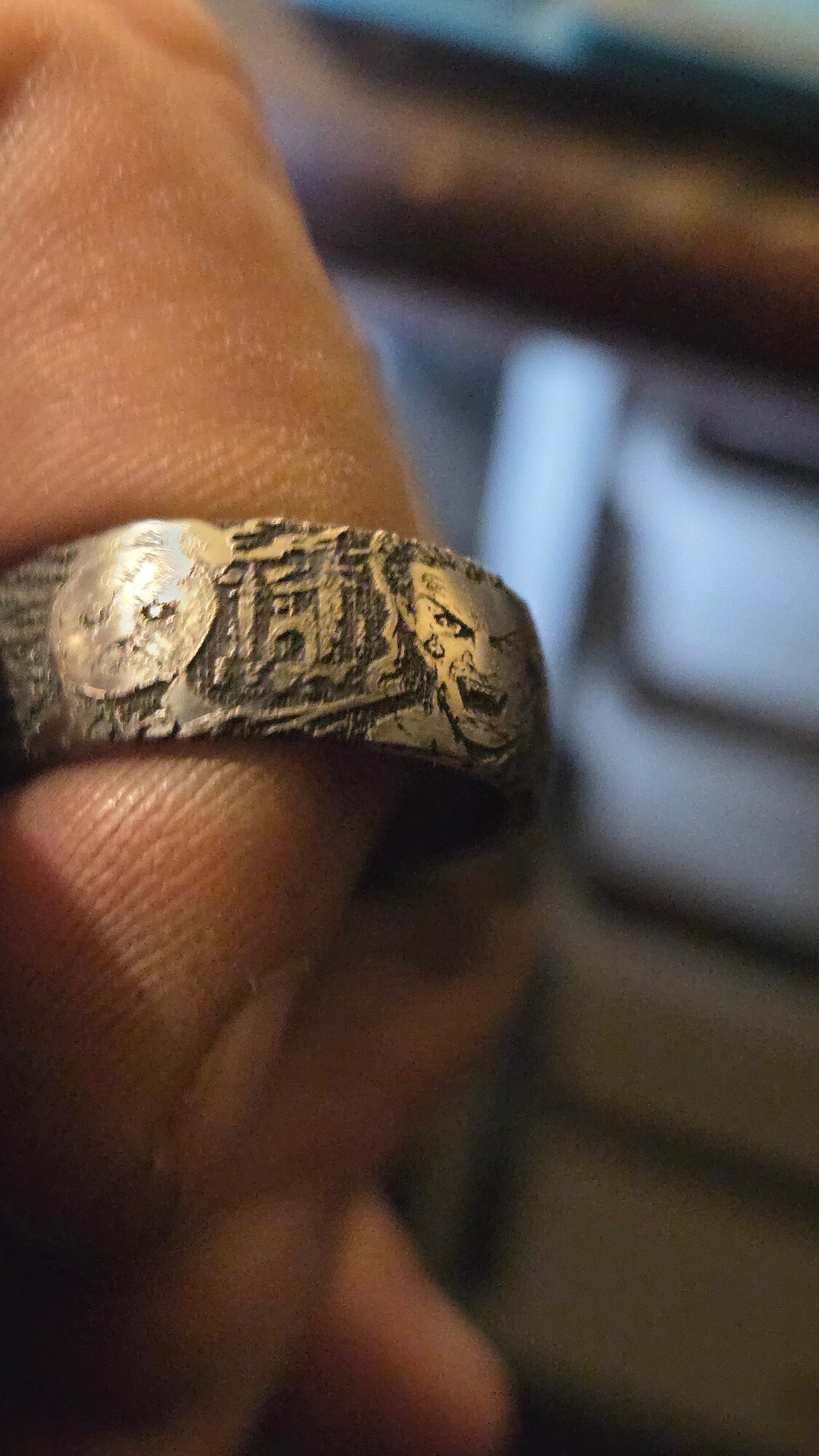 Handmade Nightbreed Inspired Horror Ring