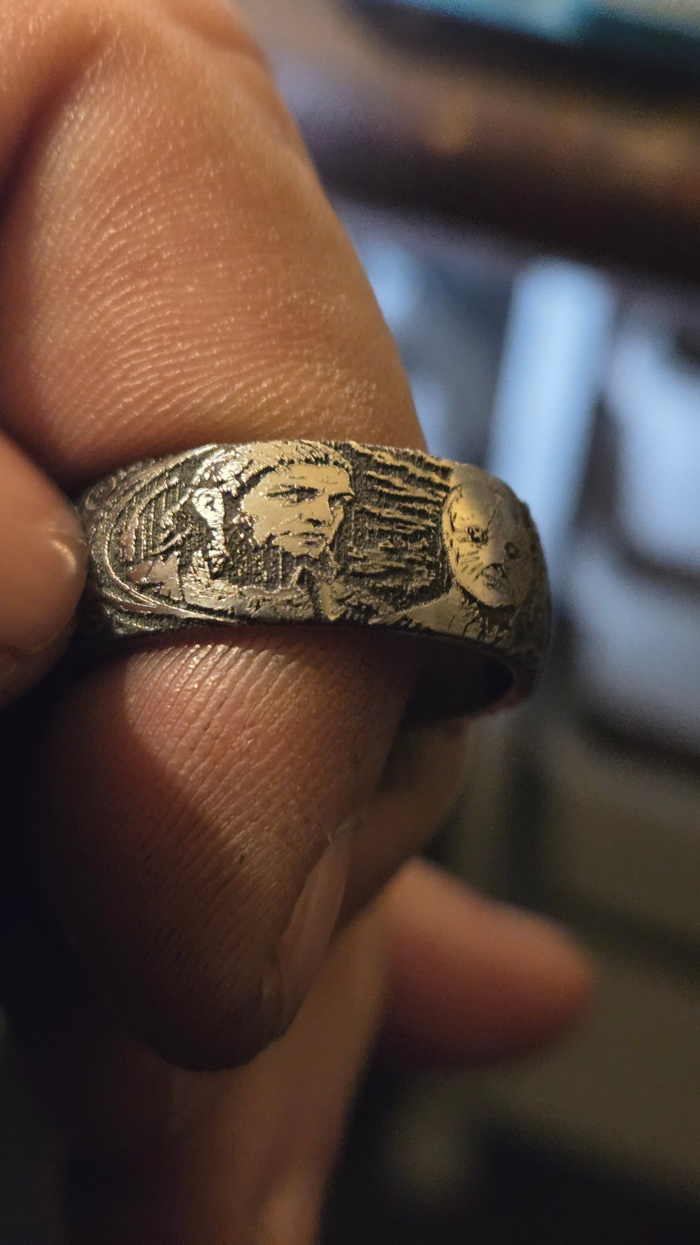 Handmade Nightbreed Inspired Horror Ring