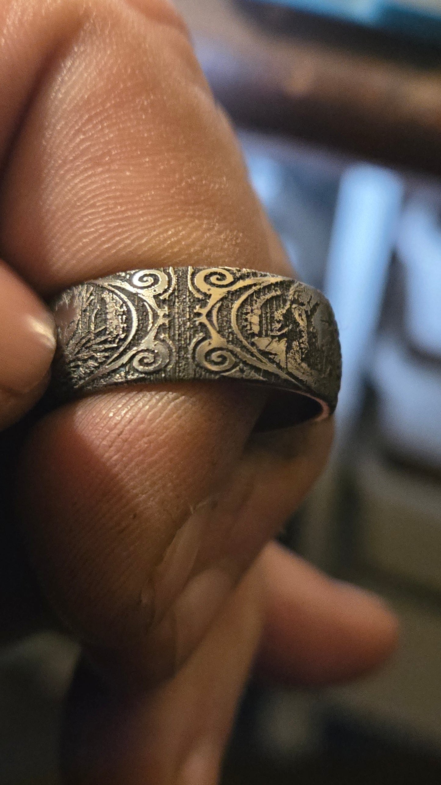 Handmade Nightbreed Inspired Horror Ring