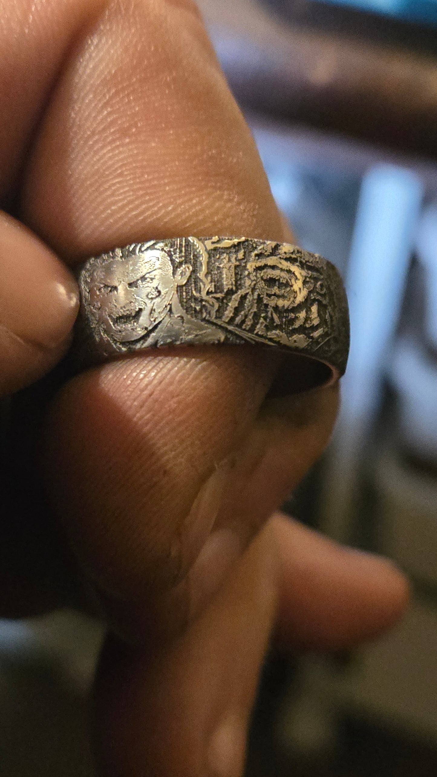 Handmade Nightbreed Inspired Horror Ring