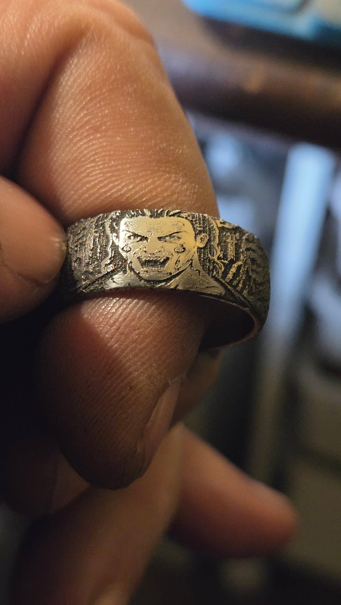 Handmade Nightbreed Inspired Horror Ring