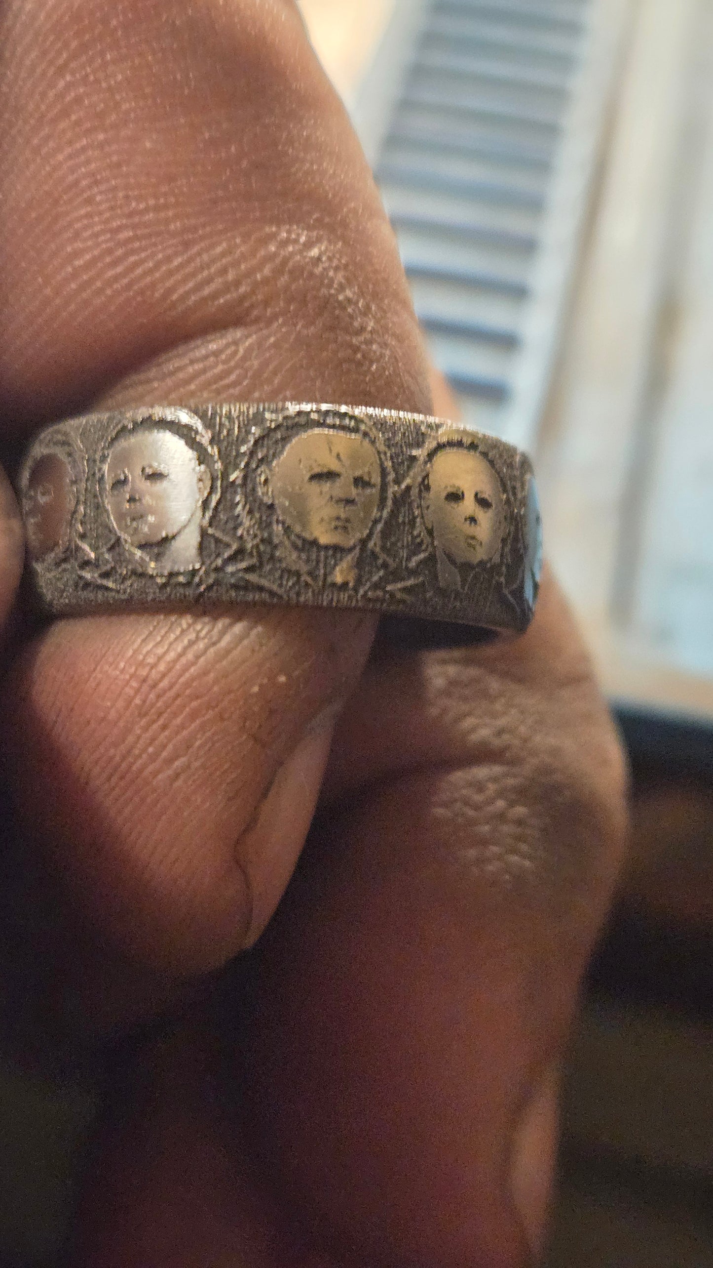Michael Myers Ring of Masks – Handmade 316L Surgical Stainless