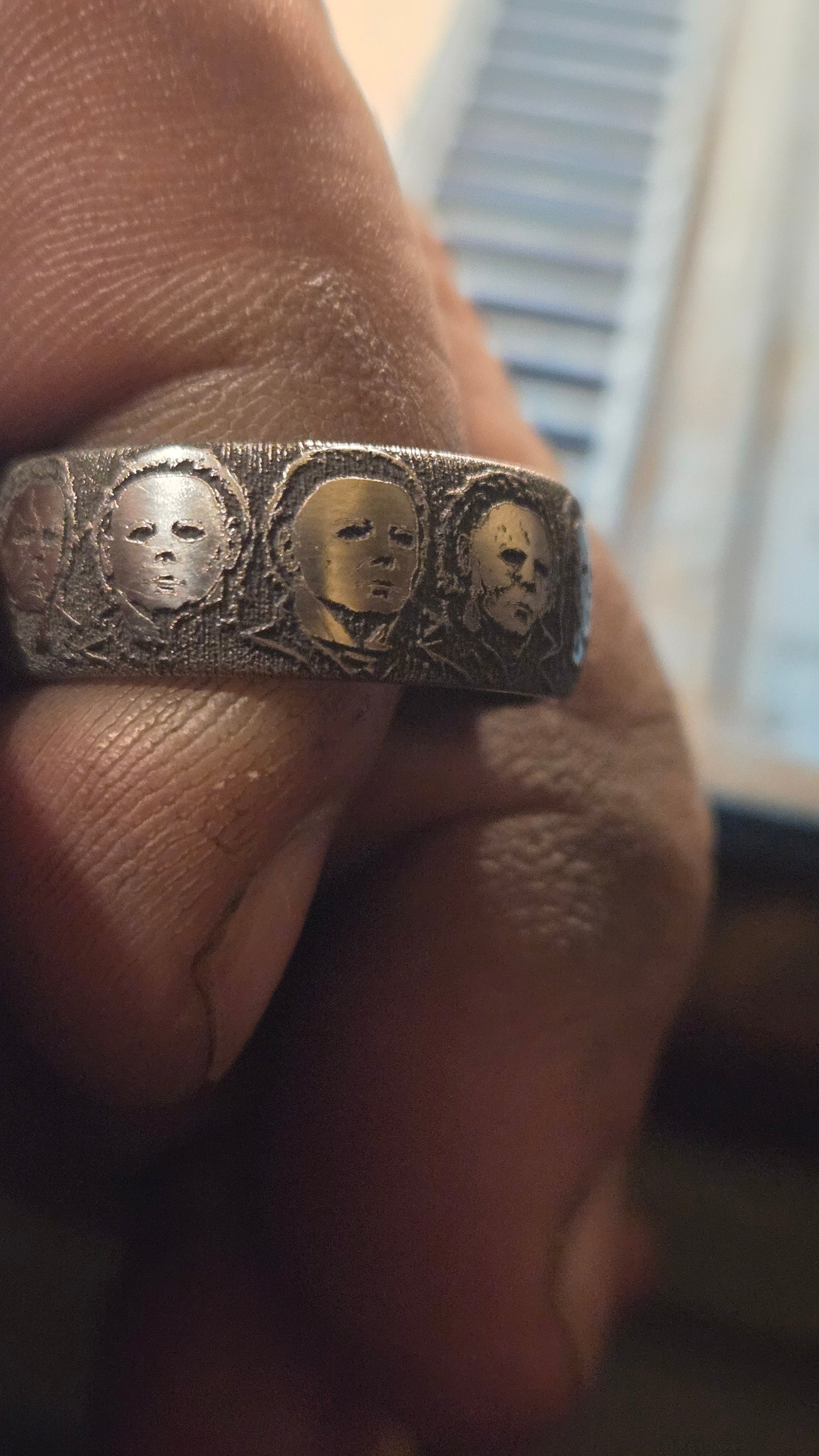 Michael Myers Ring of Masks – Handmade 316L Surgical Stainless