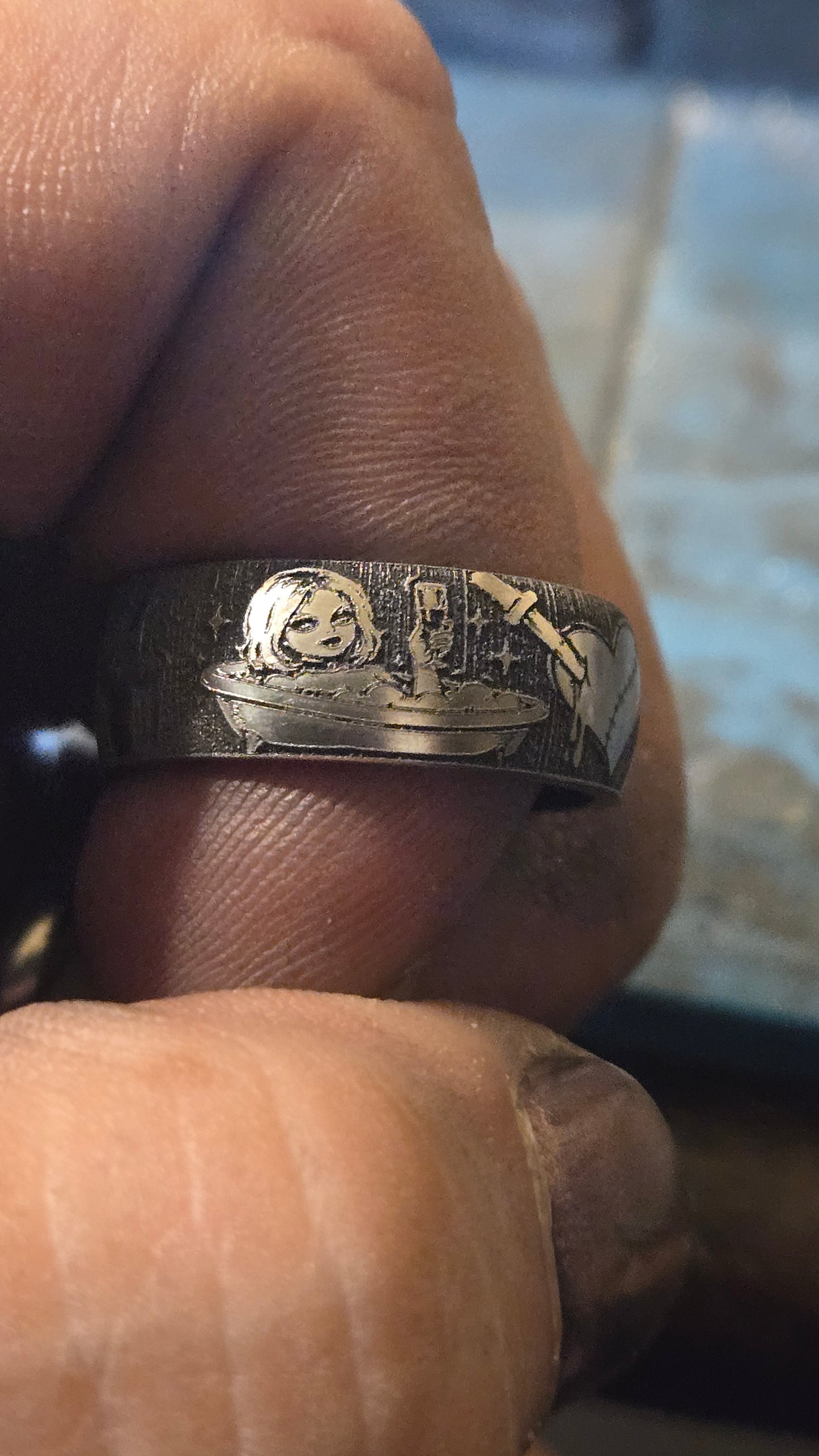 Tiffany – Bride of Chucky Inspired Handmade Horror Ring