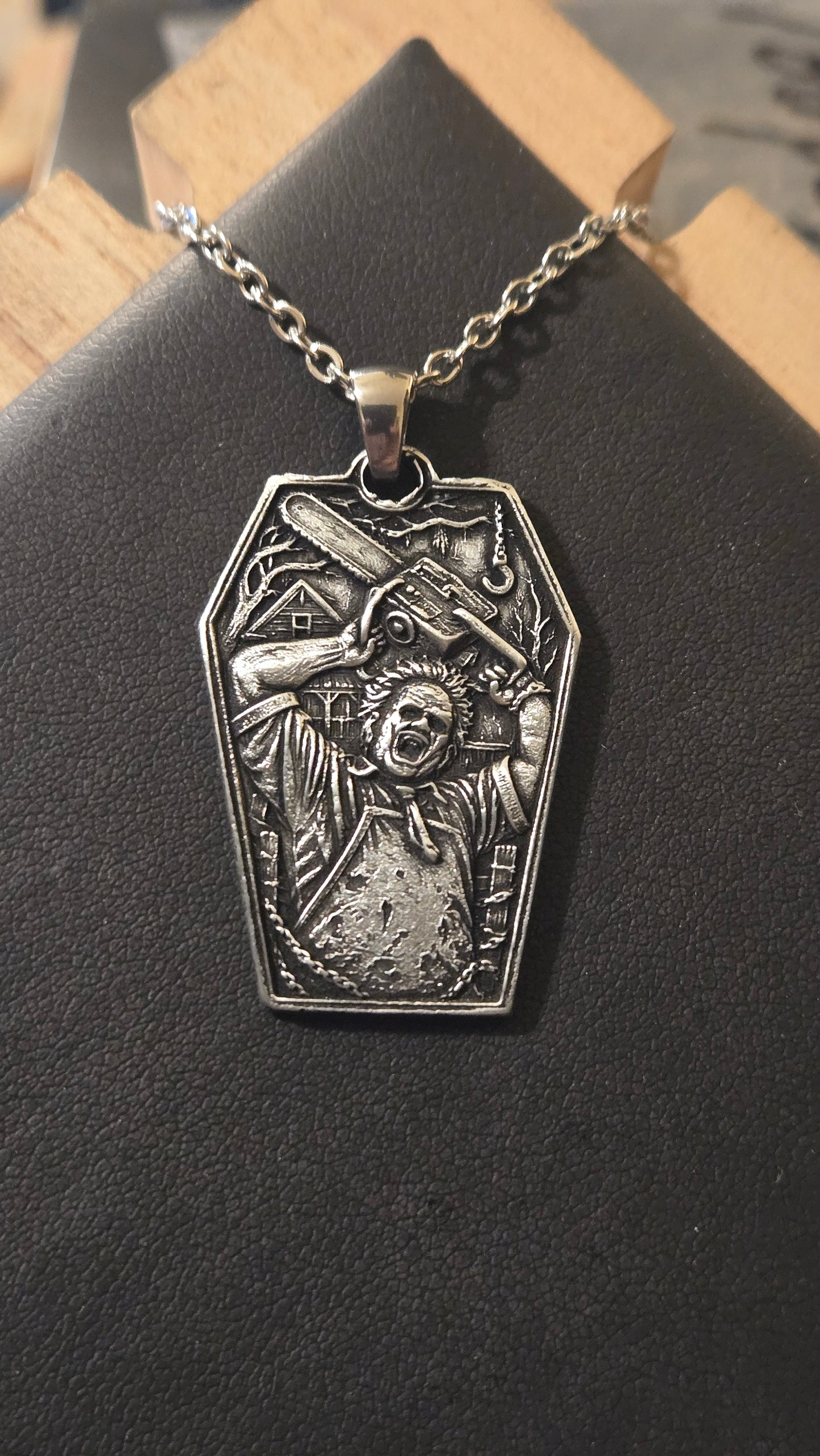 Texas Chainsaw Massacre themed – Leatherface Coffin Pendant
