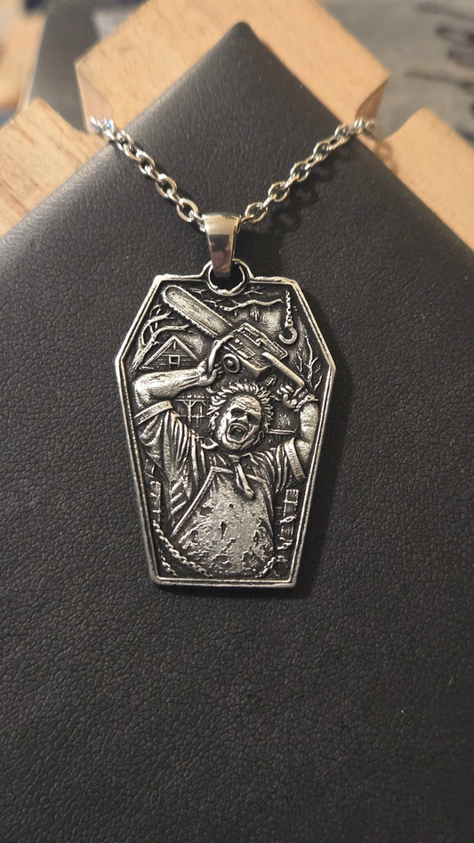 Texas Chainsaw Massacre themed – Leatherface Coffin Pendant