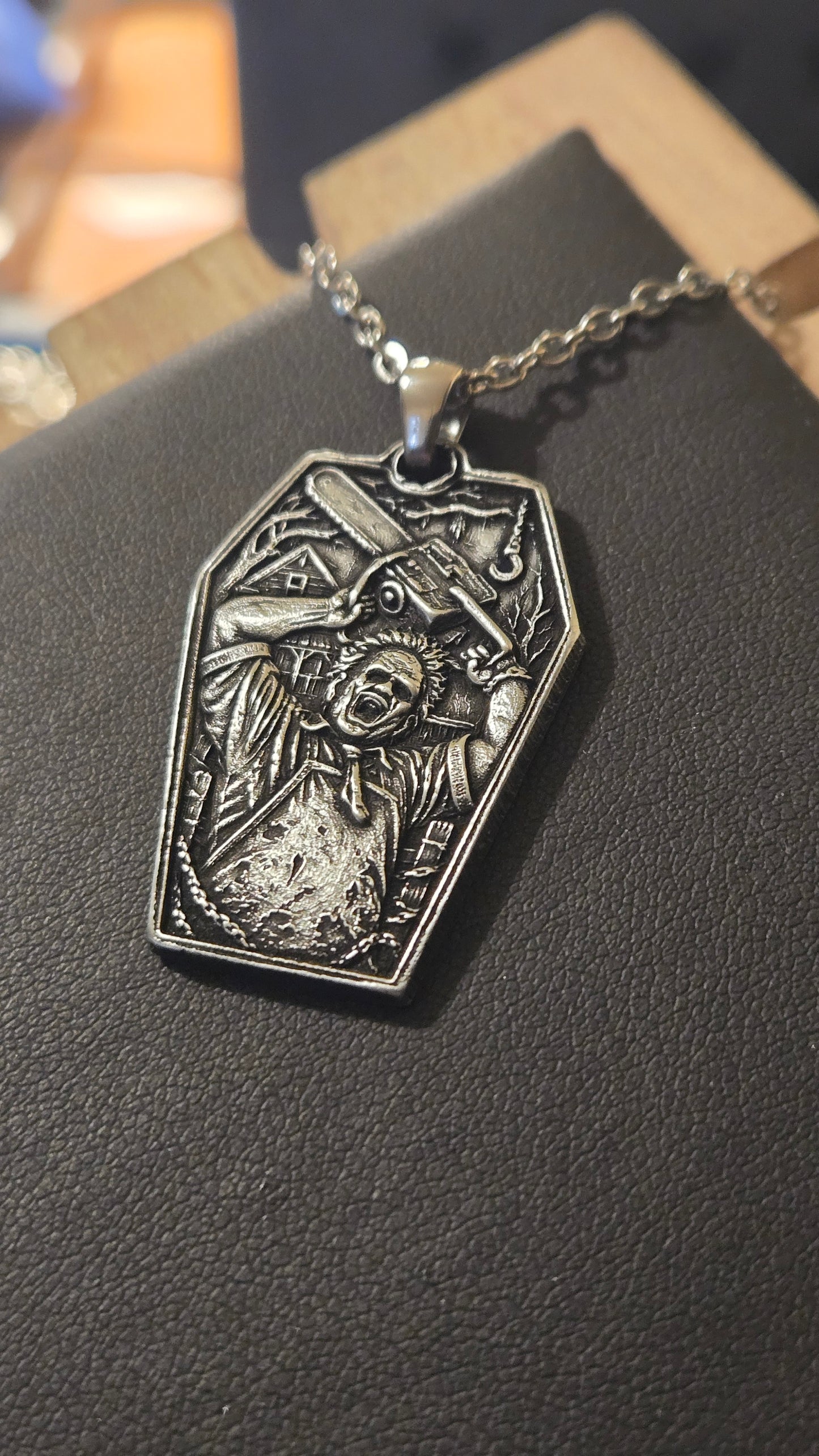 Texas Chainsaw Massacre themed – Leatherface Coffin Pendant