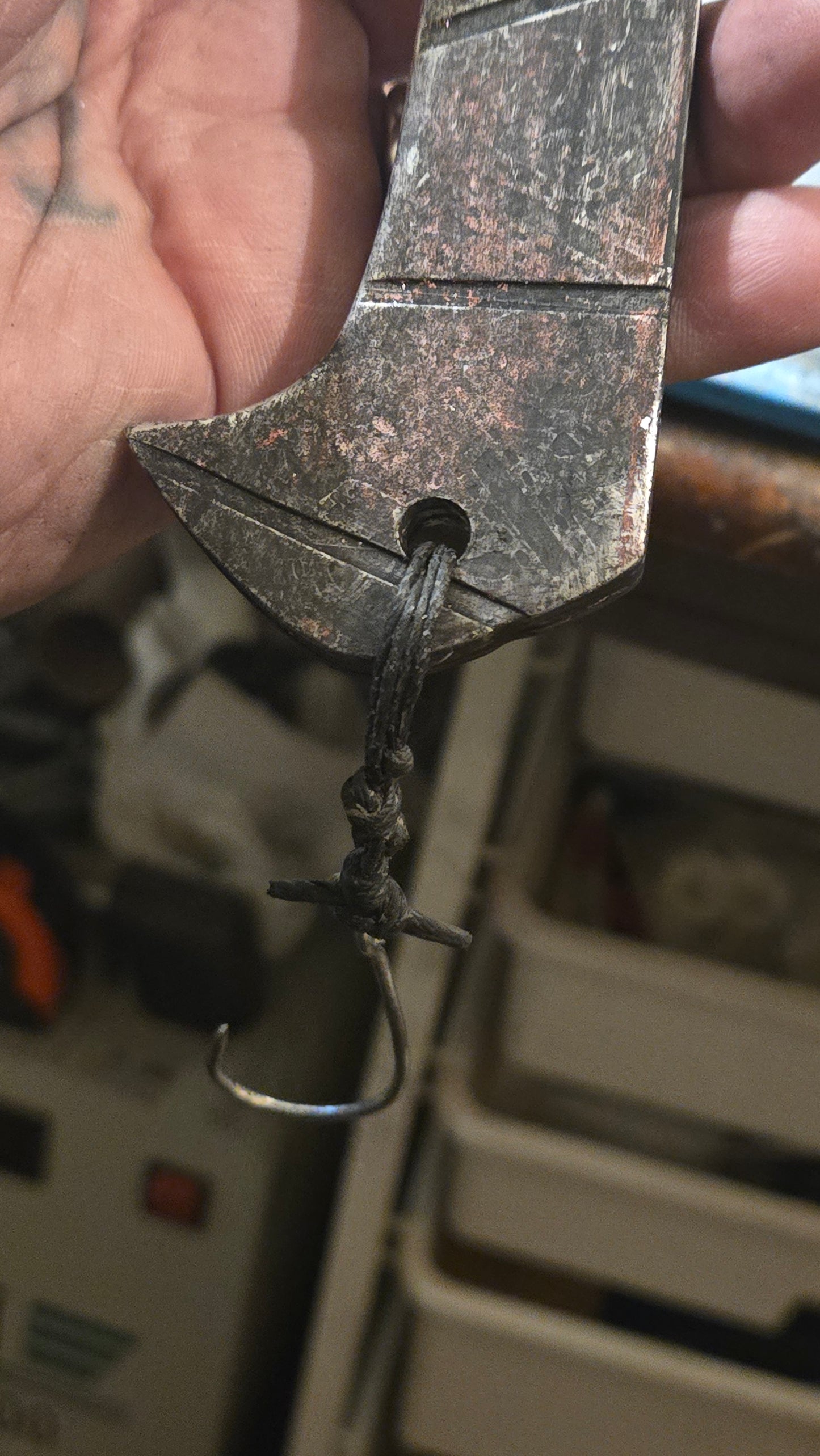 HELLRAISER INSPIRED PINHEAD HOOKED SAW BLADE – HANDMADE HORROR DISPLAY PIECE