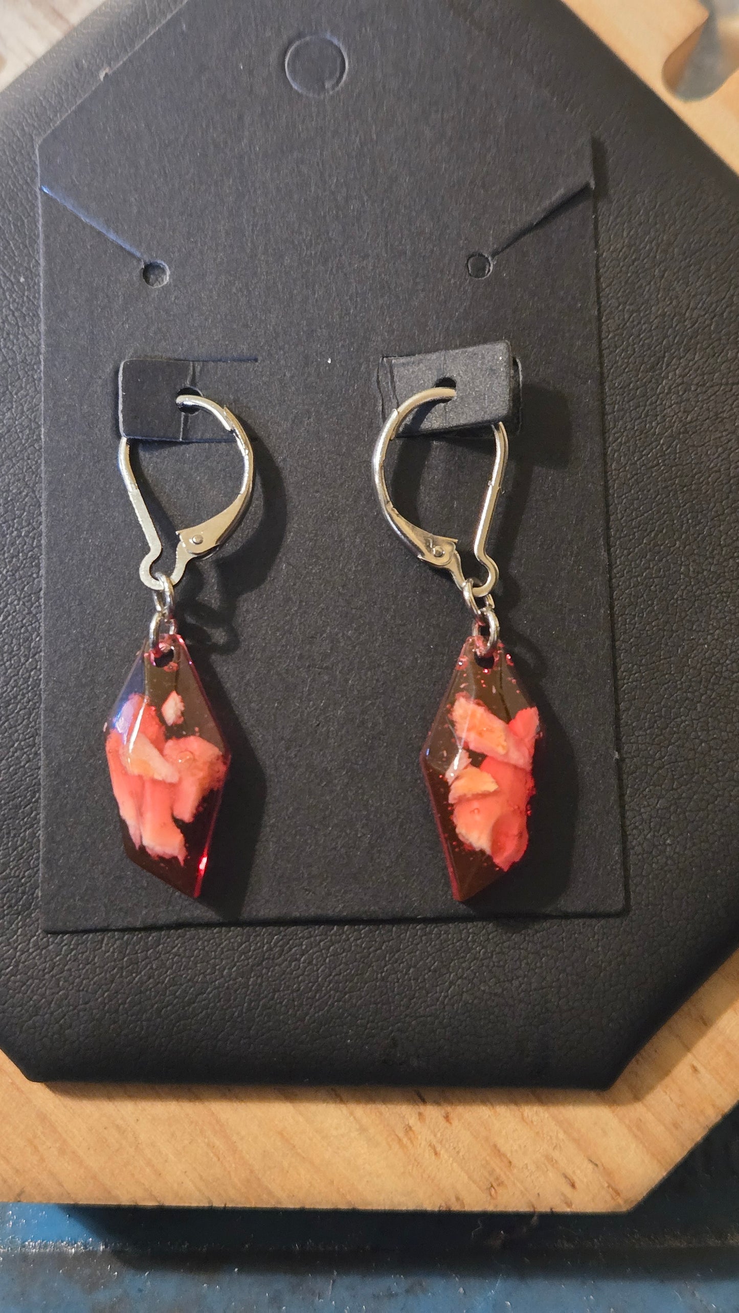 Human Bone Fragment Earrings, Handmade Memento Mori Jewelry
