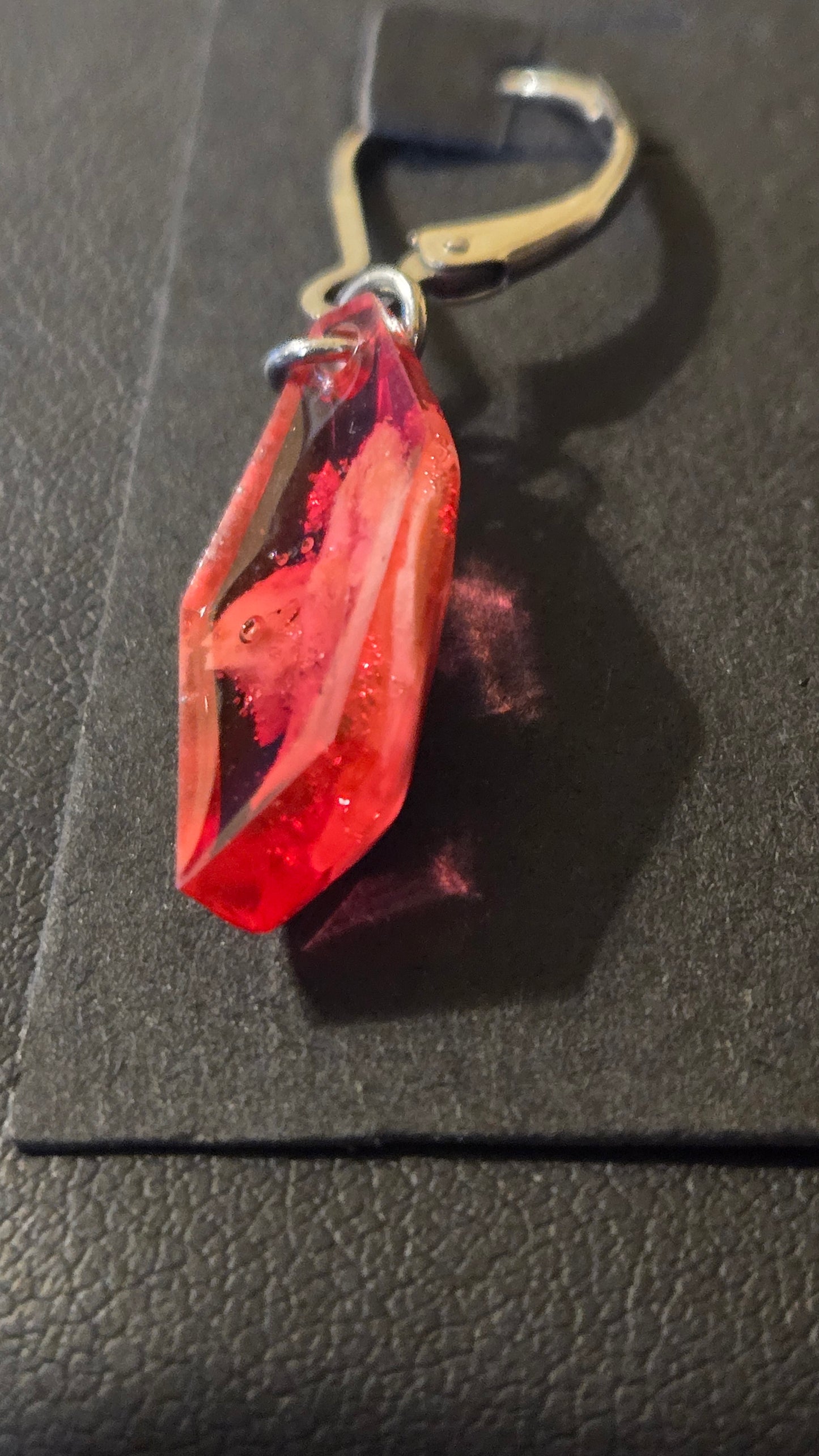 Human Bone Fragment Earrings, Handmade Memento Mori Jewelry