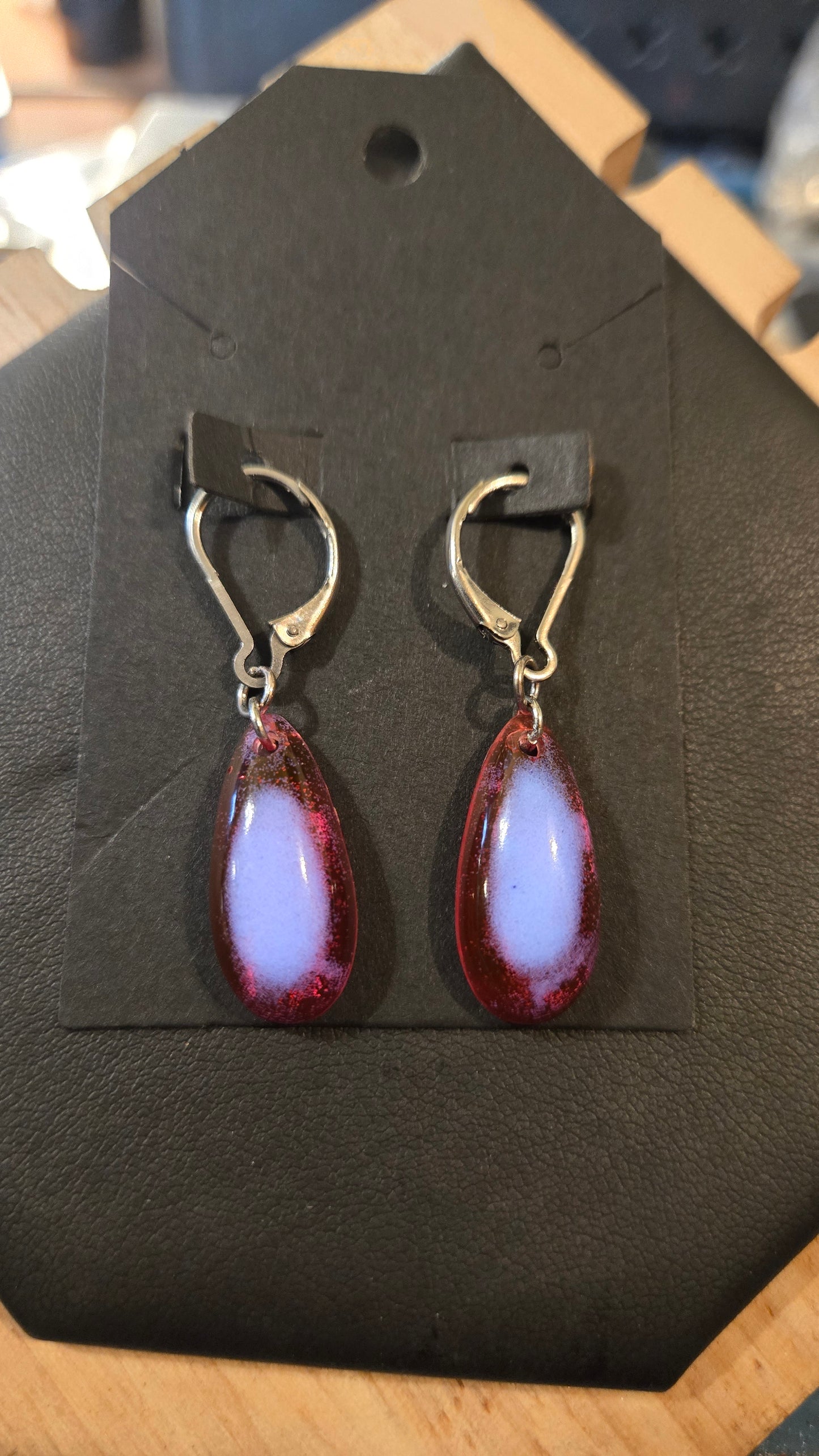 Galaxy’s Eye – Handmade Glow Resin Earrings