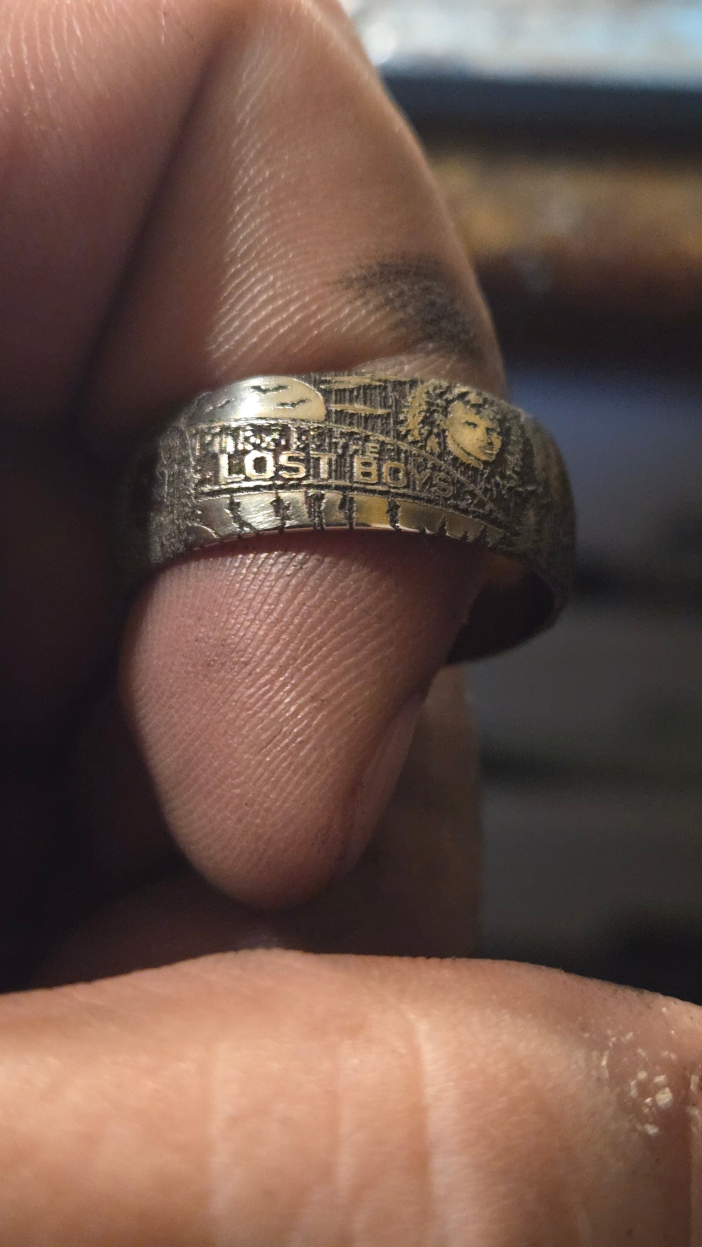 The Lost Boys Inspired Ring – Full Wrap Deep Engraved