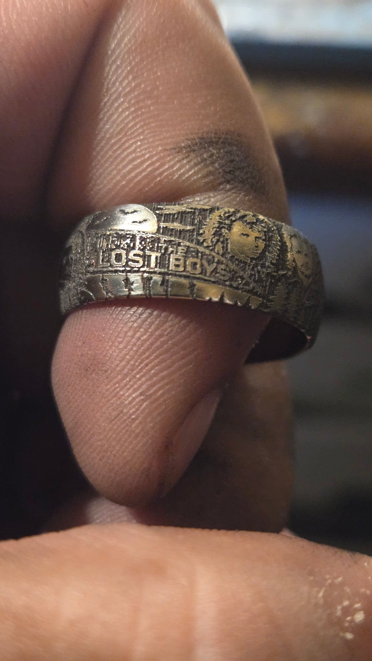 The Lost Boys Inspired Ring – Full Wrap Deep Engraved