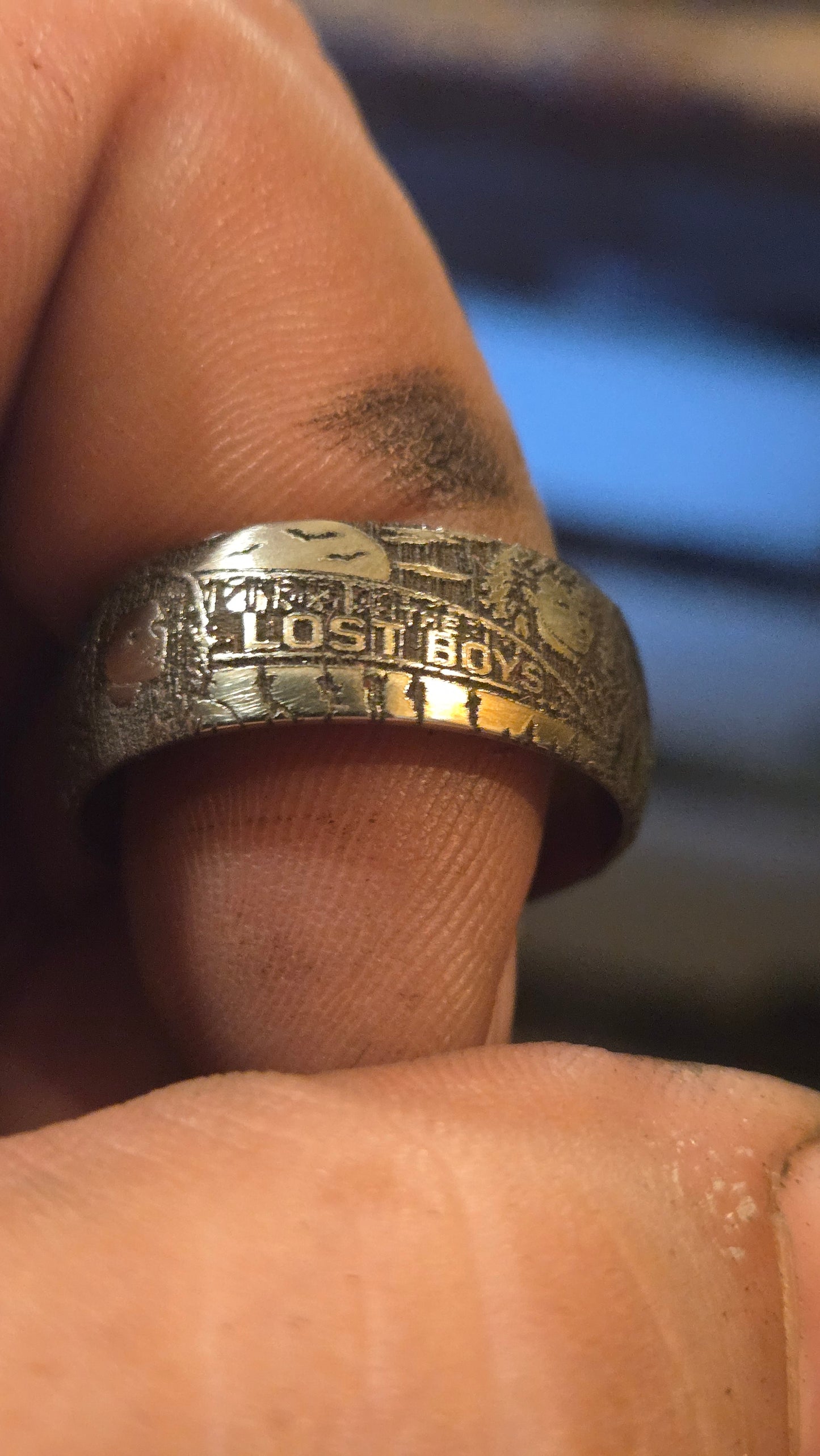 The Lost Boys Inspired Ring – Full Wrap Deep Engraved