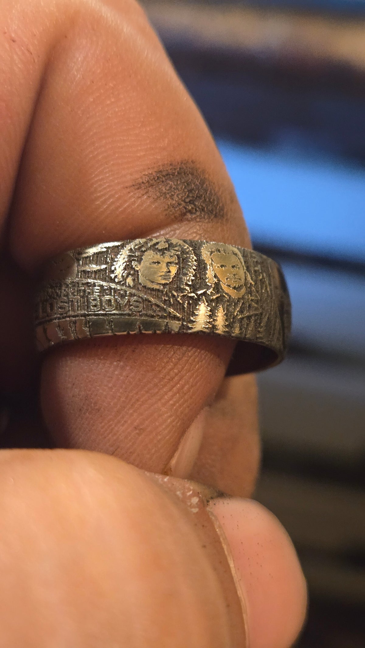 The Lost Boys Inspired Ring – Full Wrap Deep Engraved