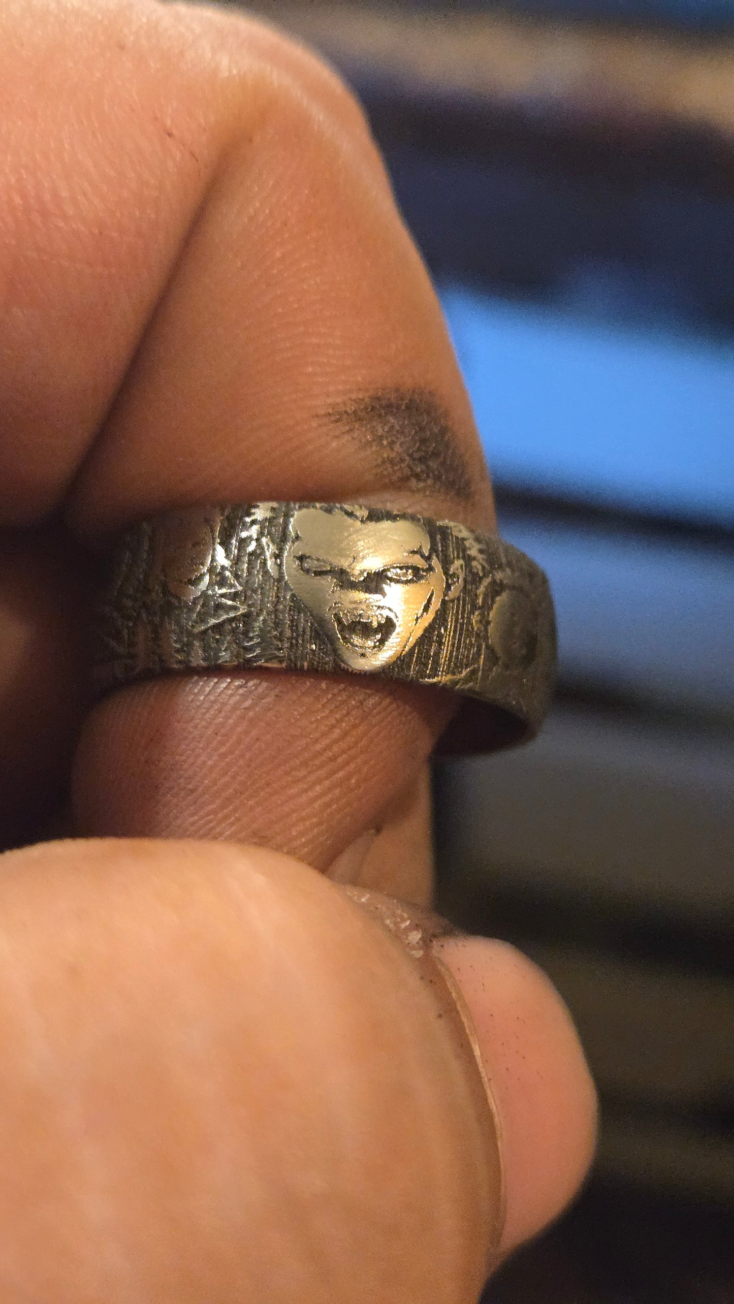 The Lost Boys Inspired Ring – Full Wrap Deep Engraved